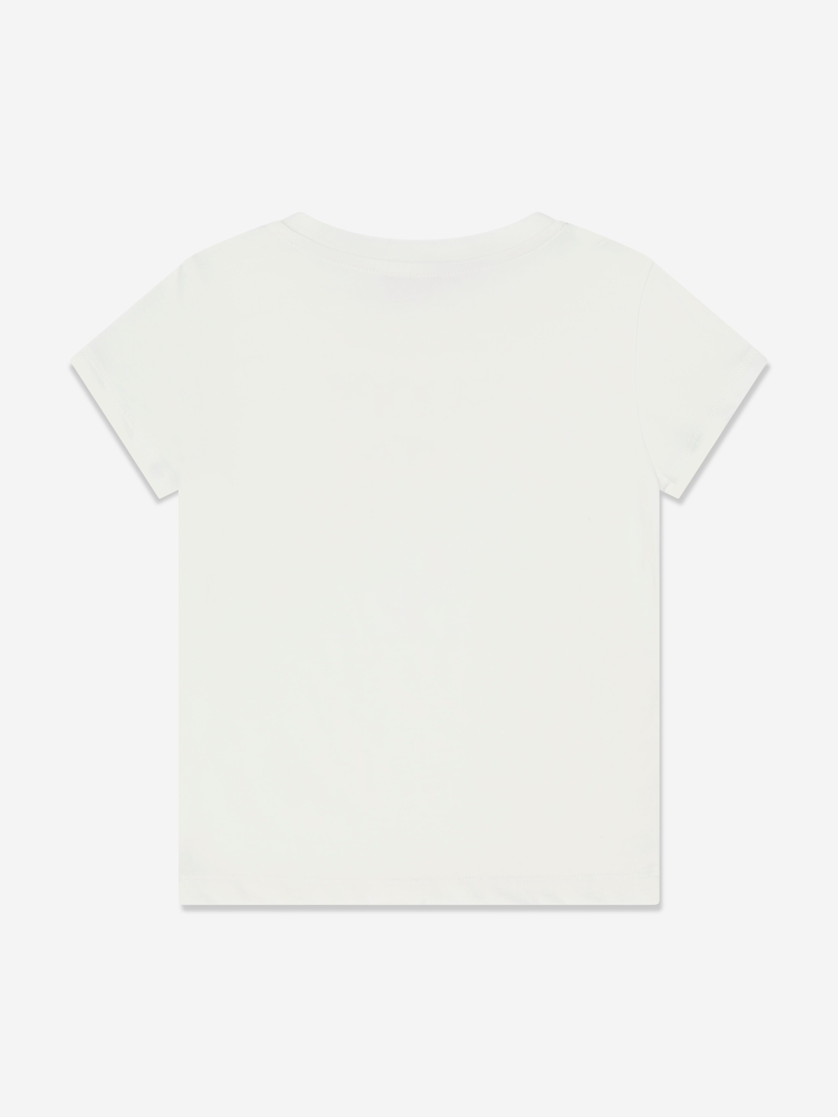 Pucci Girls Logo Print T-Shirt in Ivory