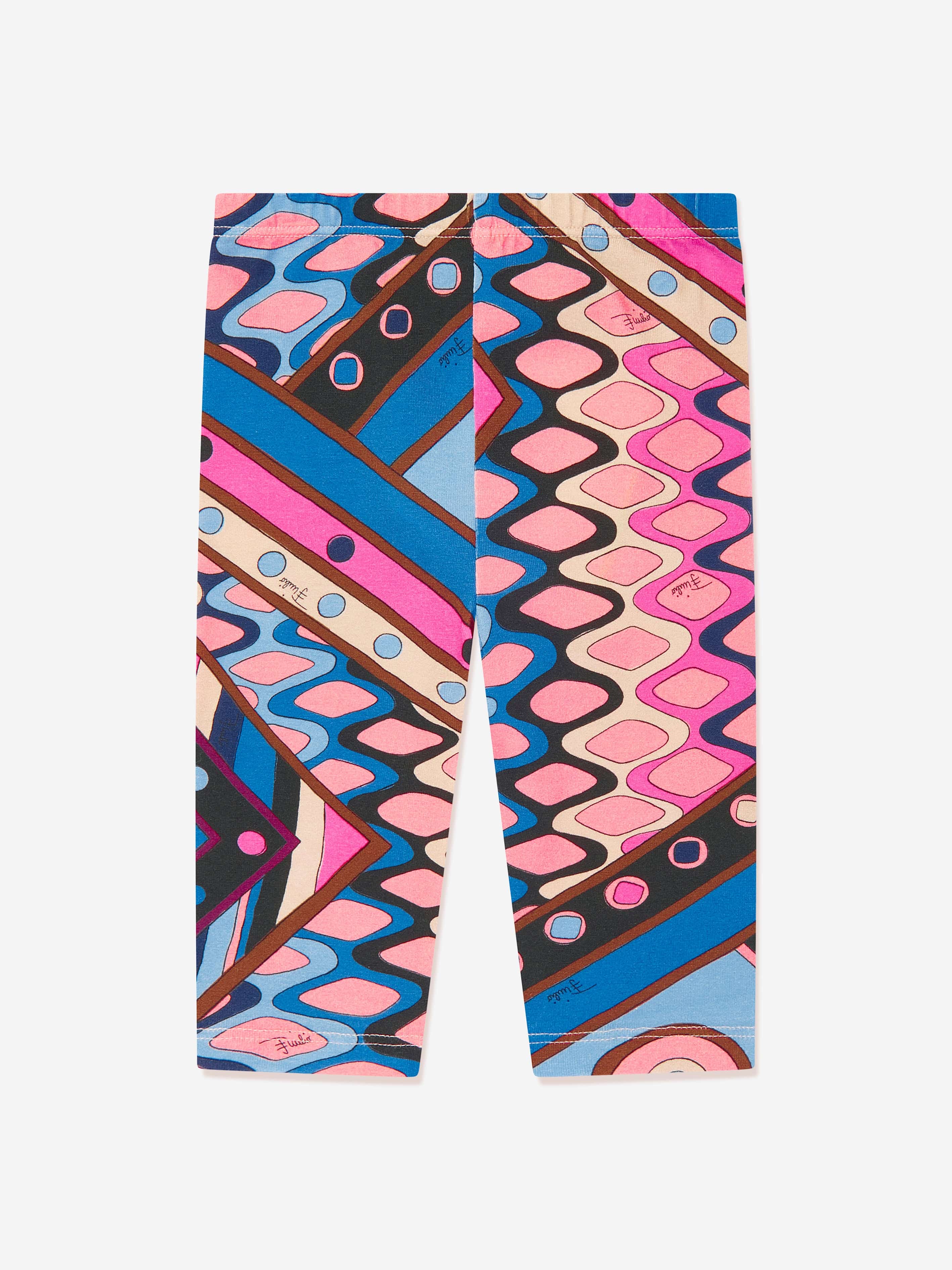 Pucci Baby Girls Vivara Print Leggings in Multicolour