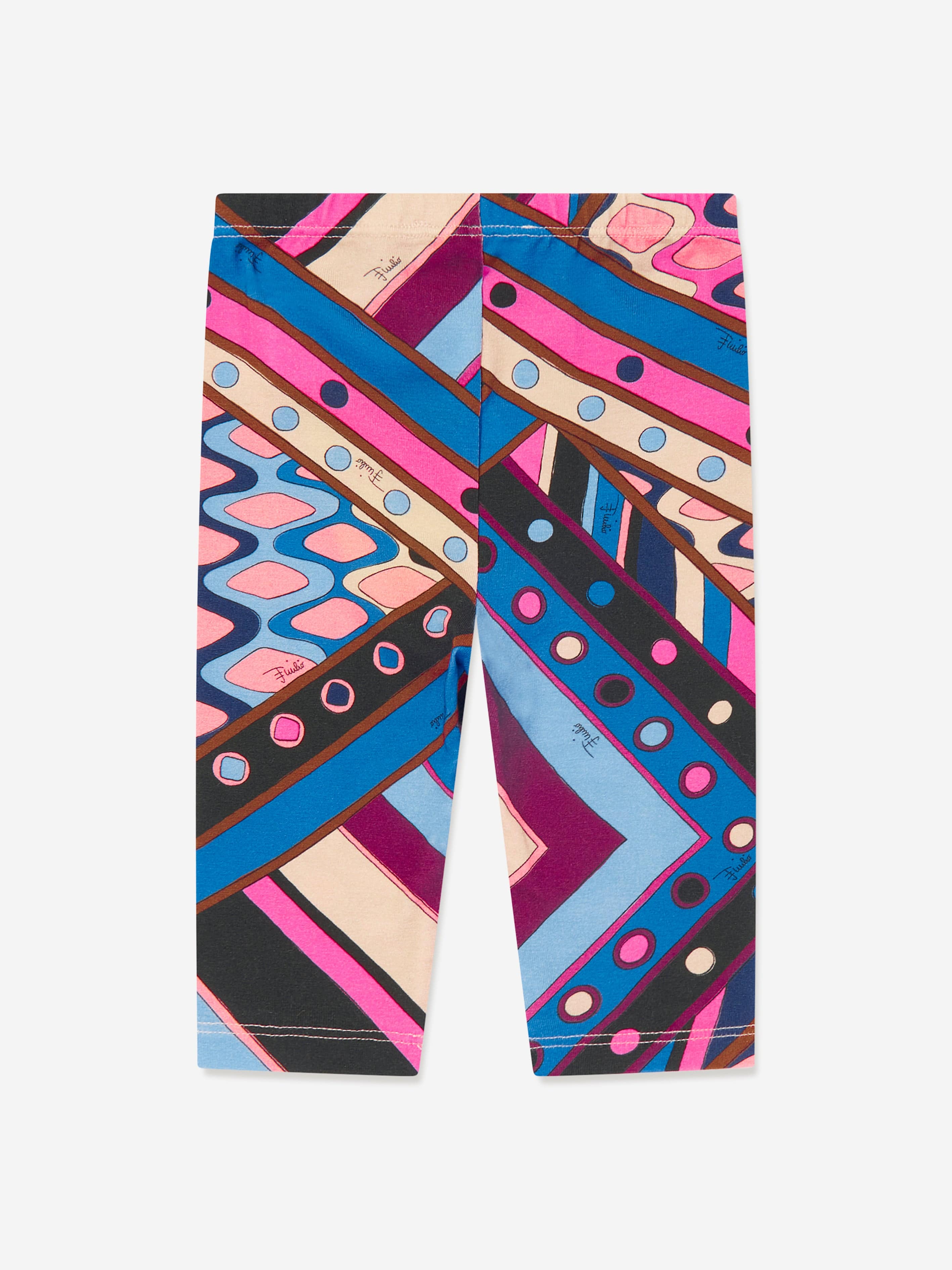 Pucci Baby Girls Vivara Print Leggings in Multicolour