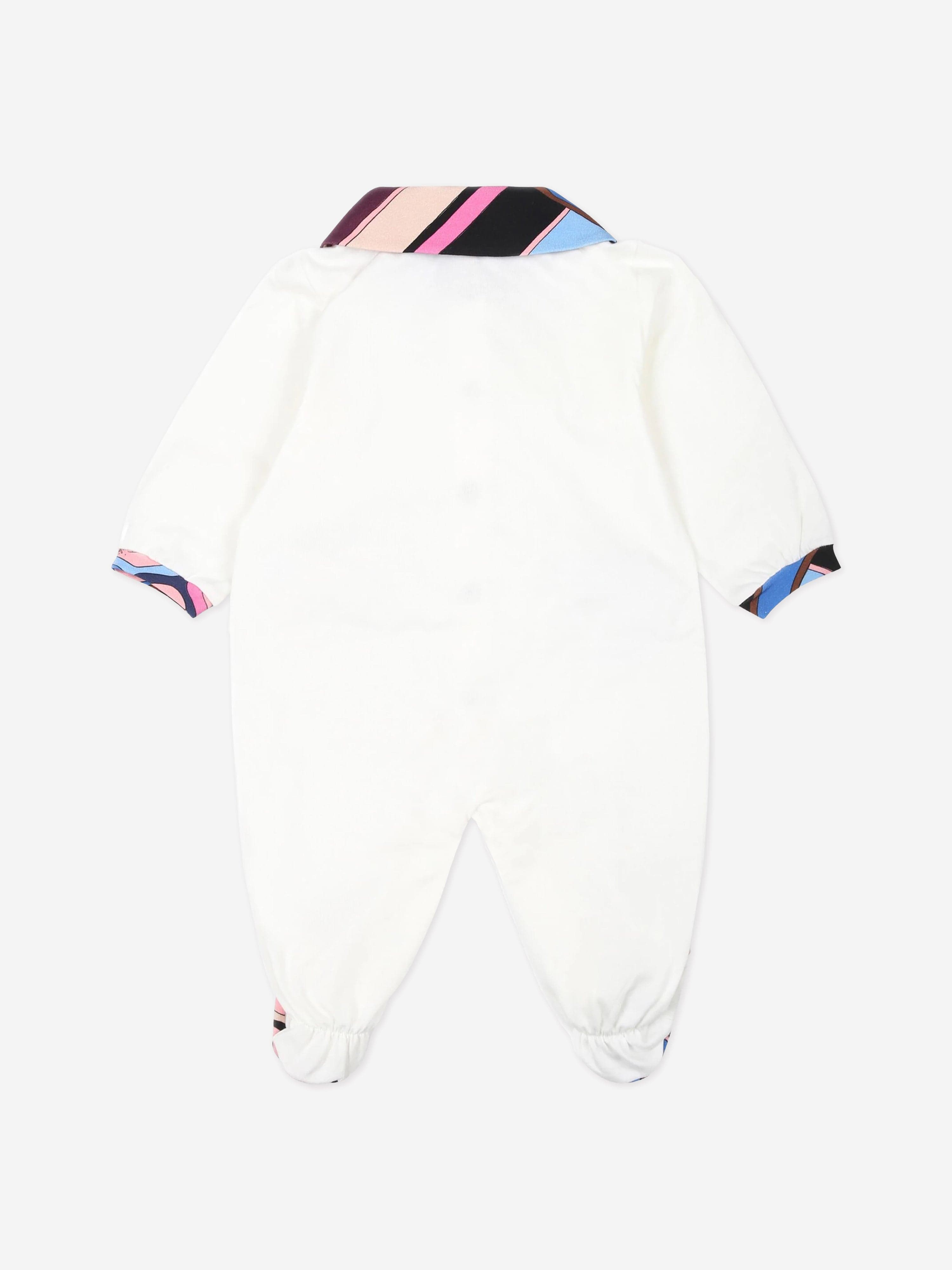 Pucci Baby Girls Vivara Babygrow Gift Set in Ivory