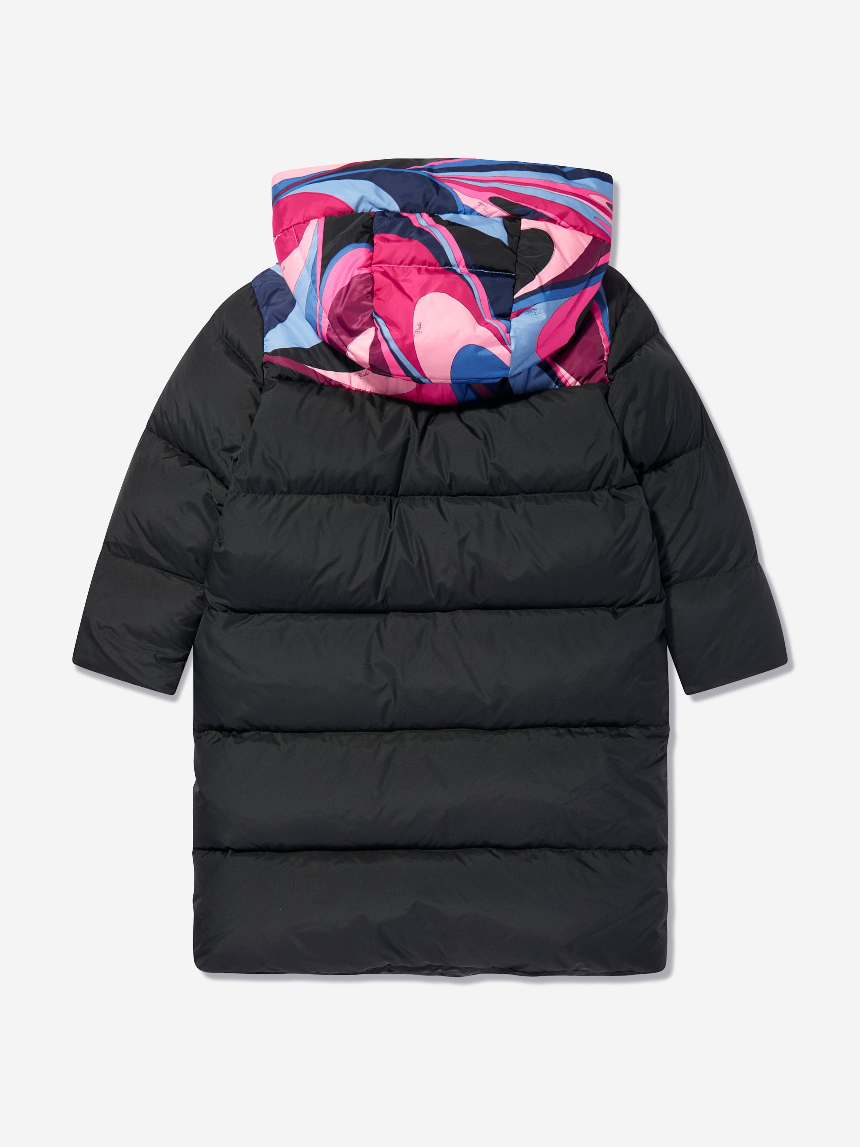 Pucci Girls Puffer Jacket in Black