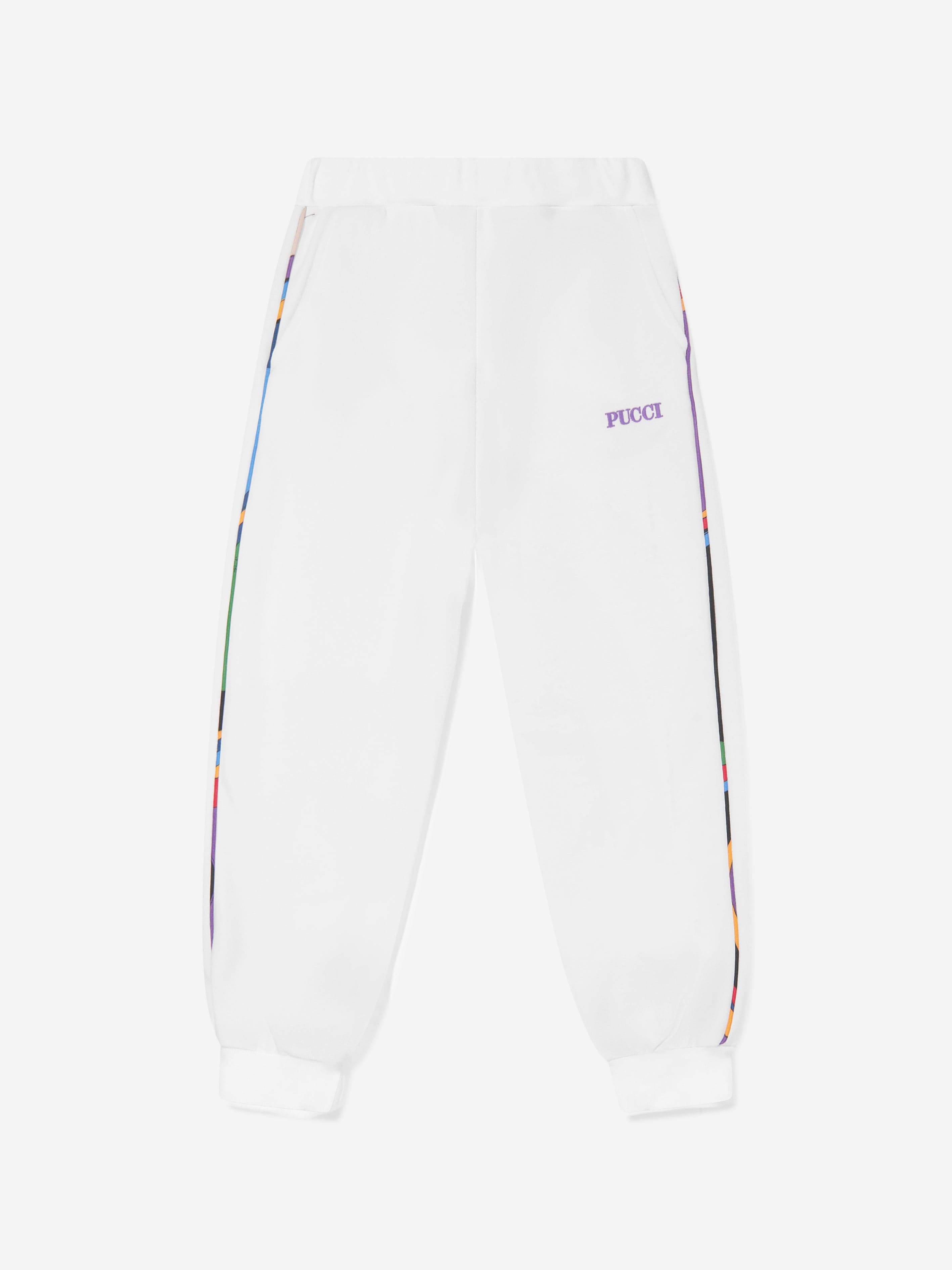 Pucci Girls Logo Joggers in Ivory