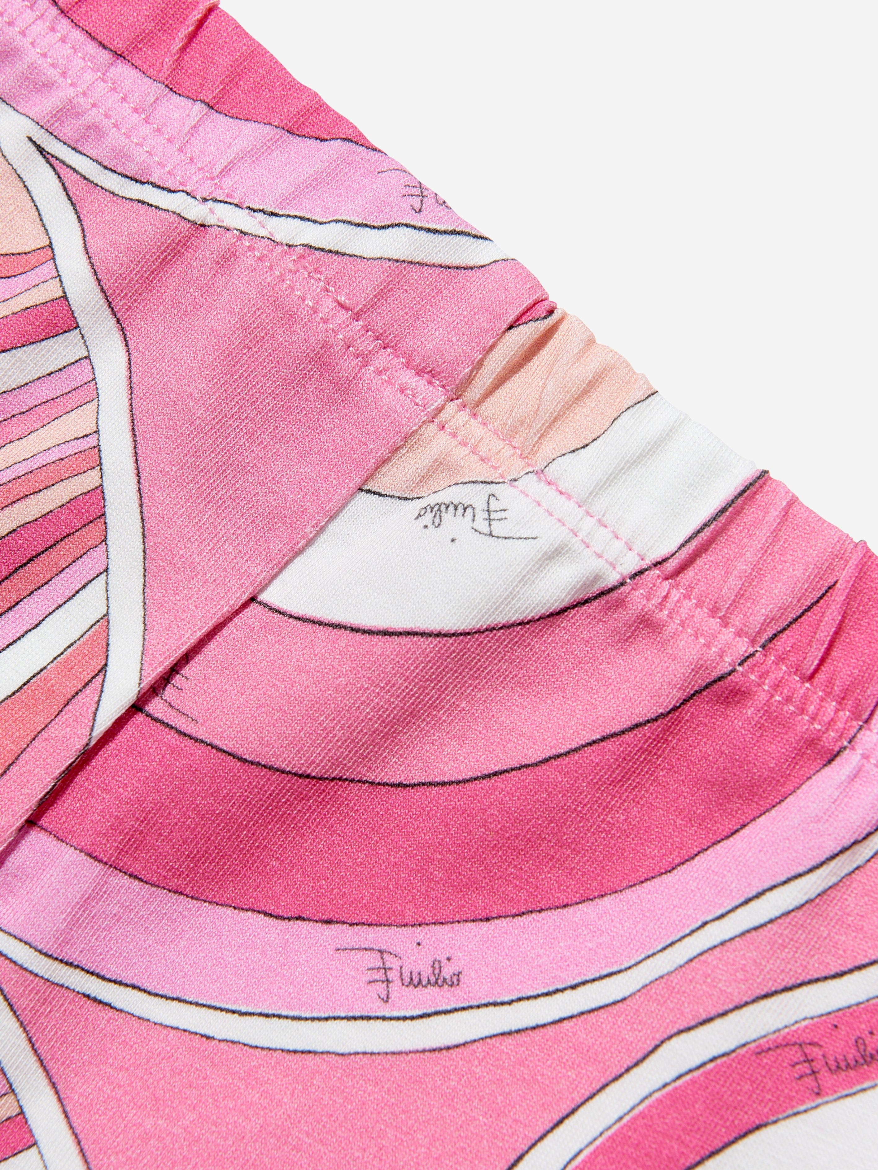 Baby Girls Iride Print Leggings in Pink