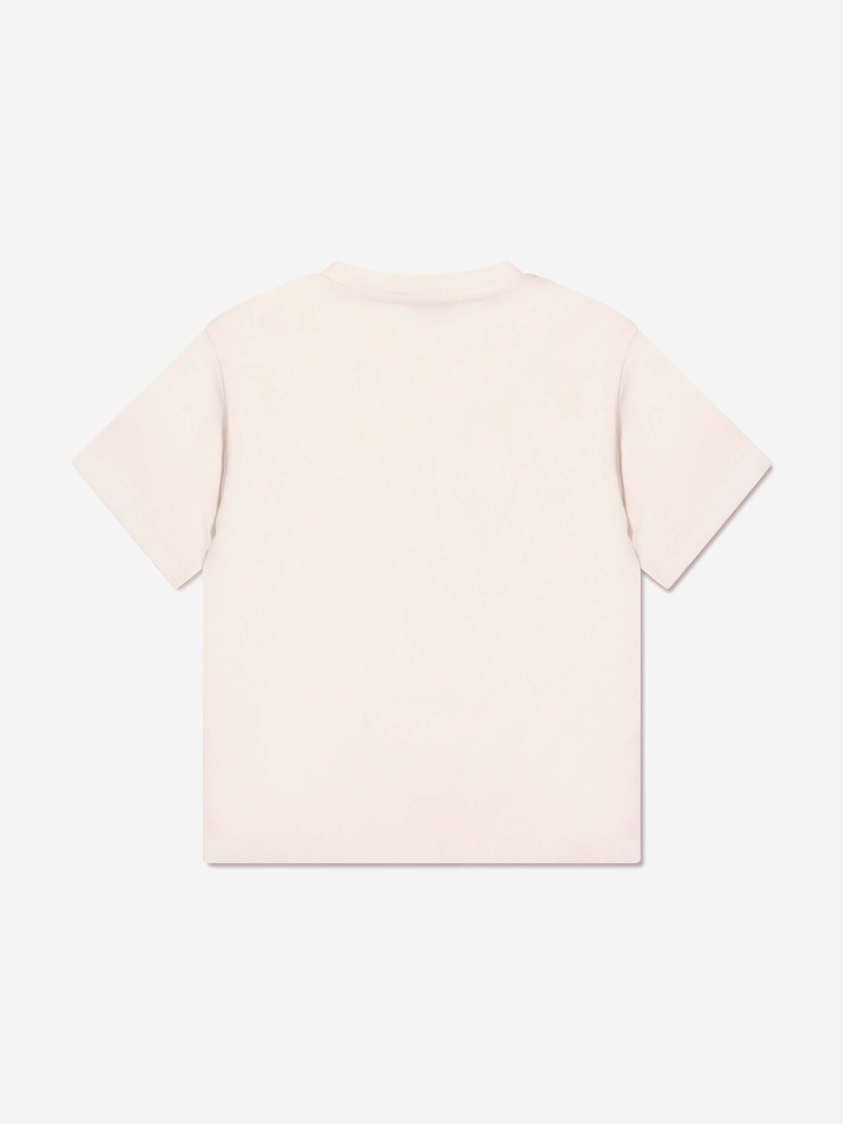 Pucci Girls Fish Logo T-Shirt in Ivory