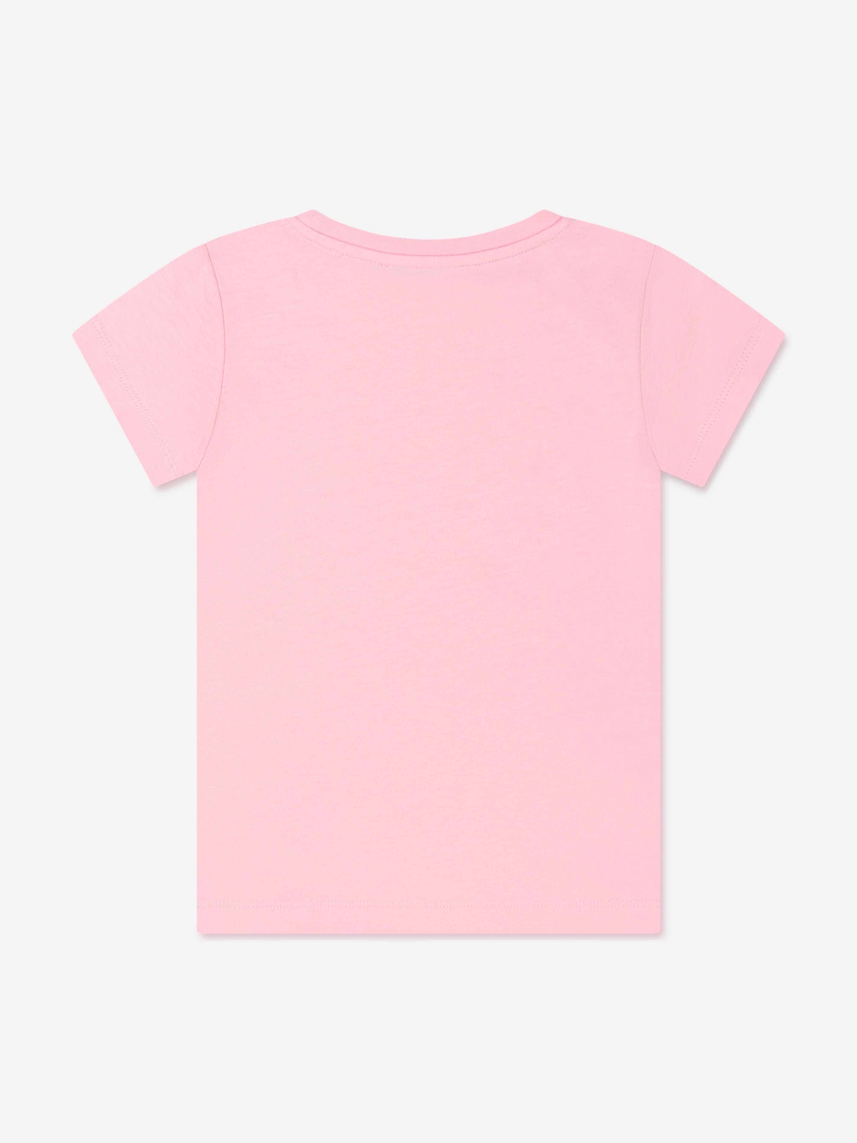 Pucci Girls Fish Logo T-Shirt in Pink