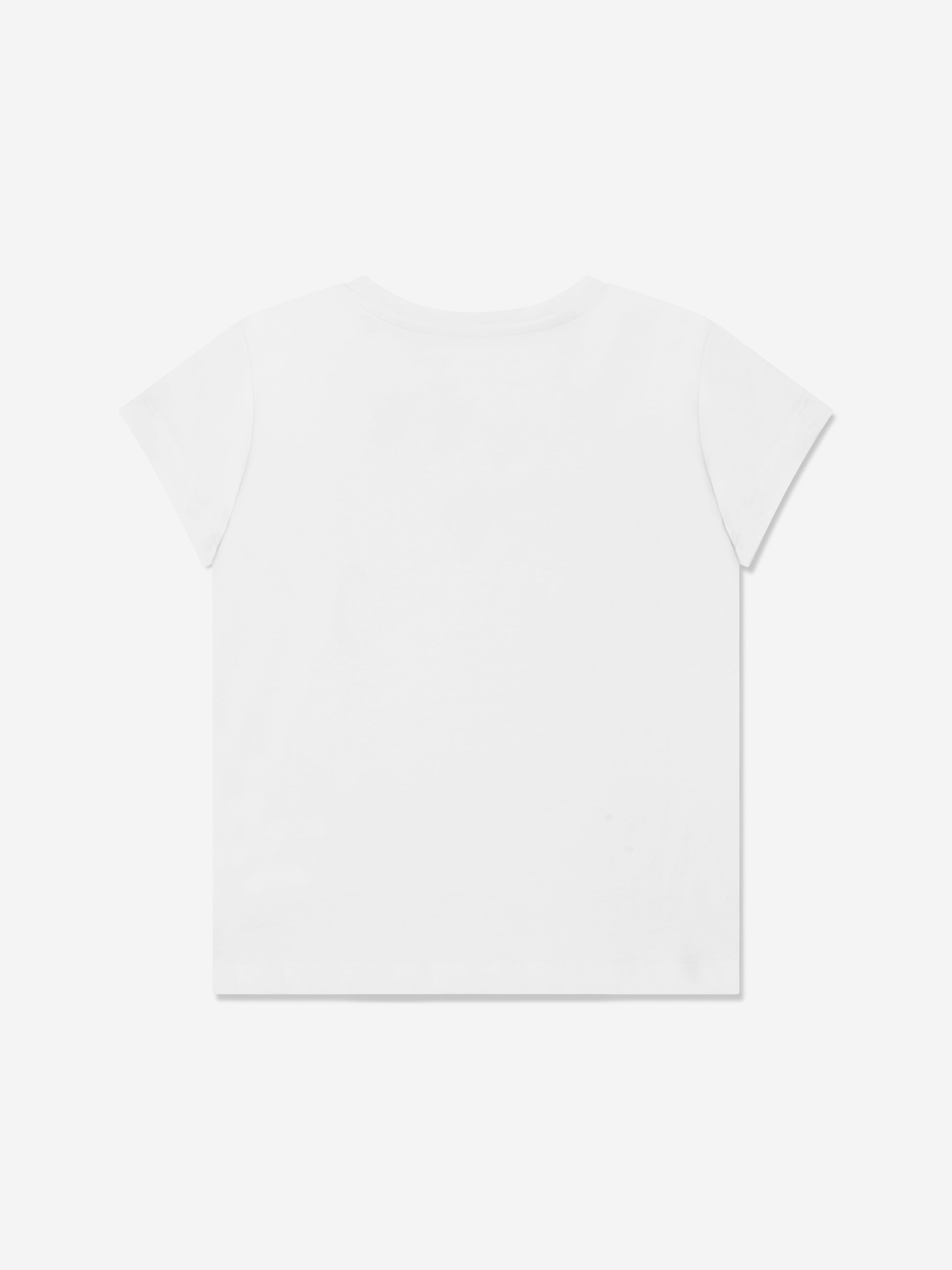 Pucci Girls Fish Logo T-Shirt in White