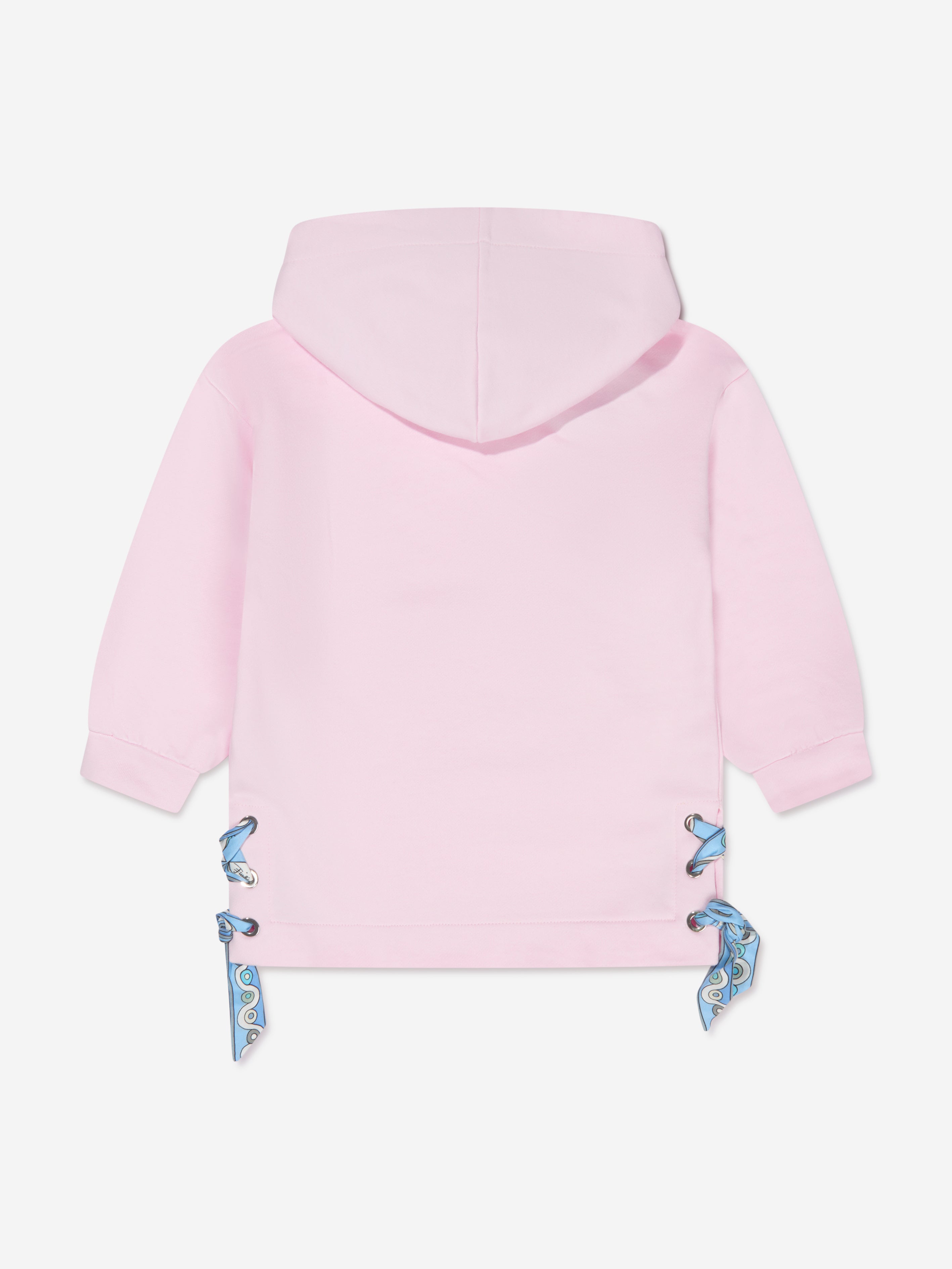 Pucci Girls Hooded Jersey Dress in Pink