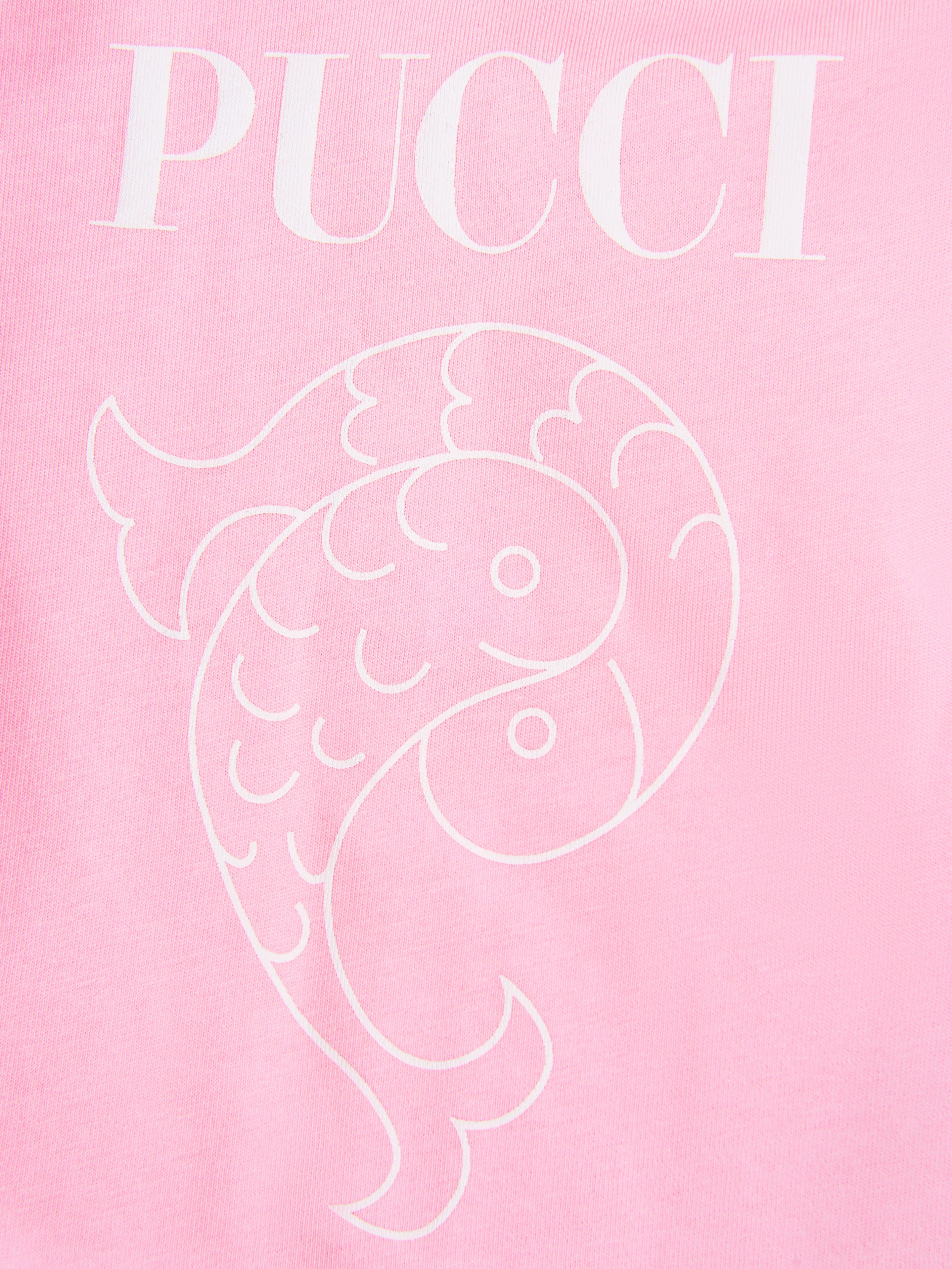 Pucci Baby Girls Logo T-Shirt in Pink