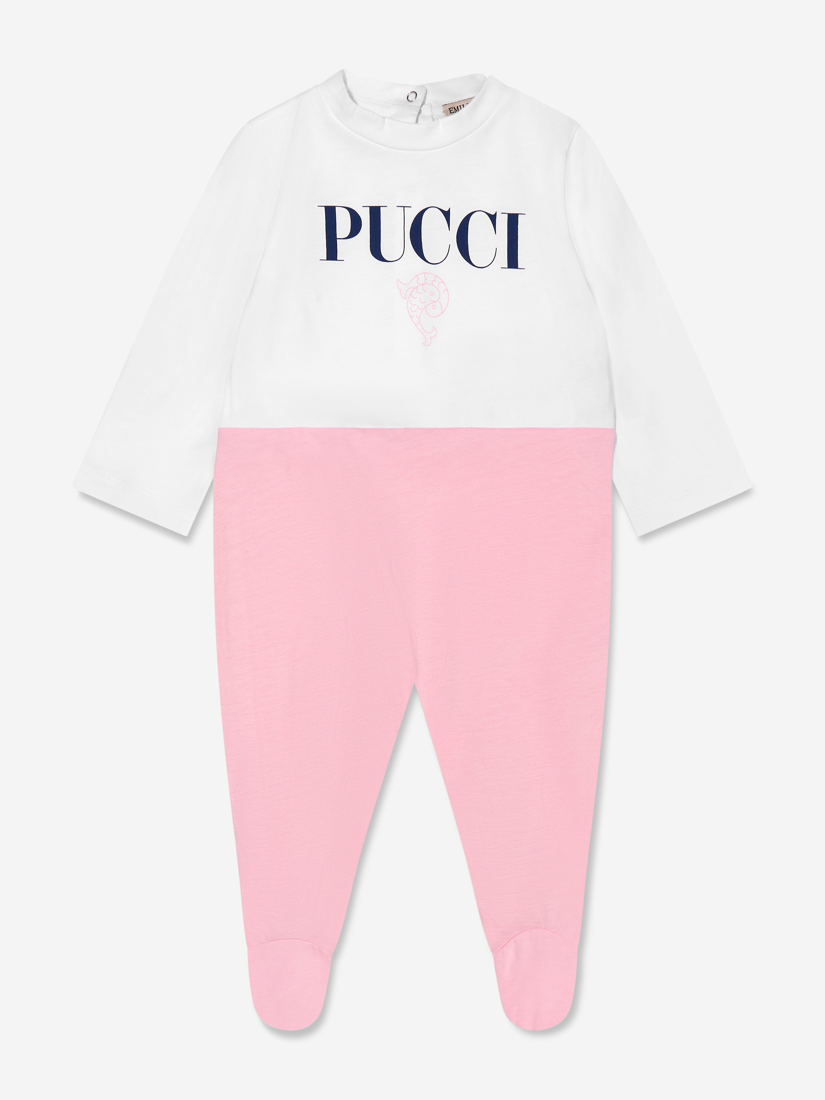 Pucci Baby Girls Babygrow Gift Set in White