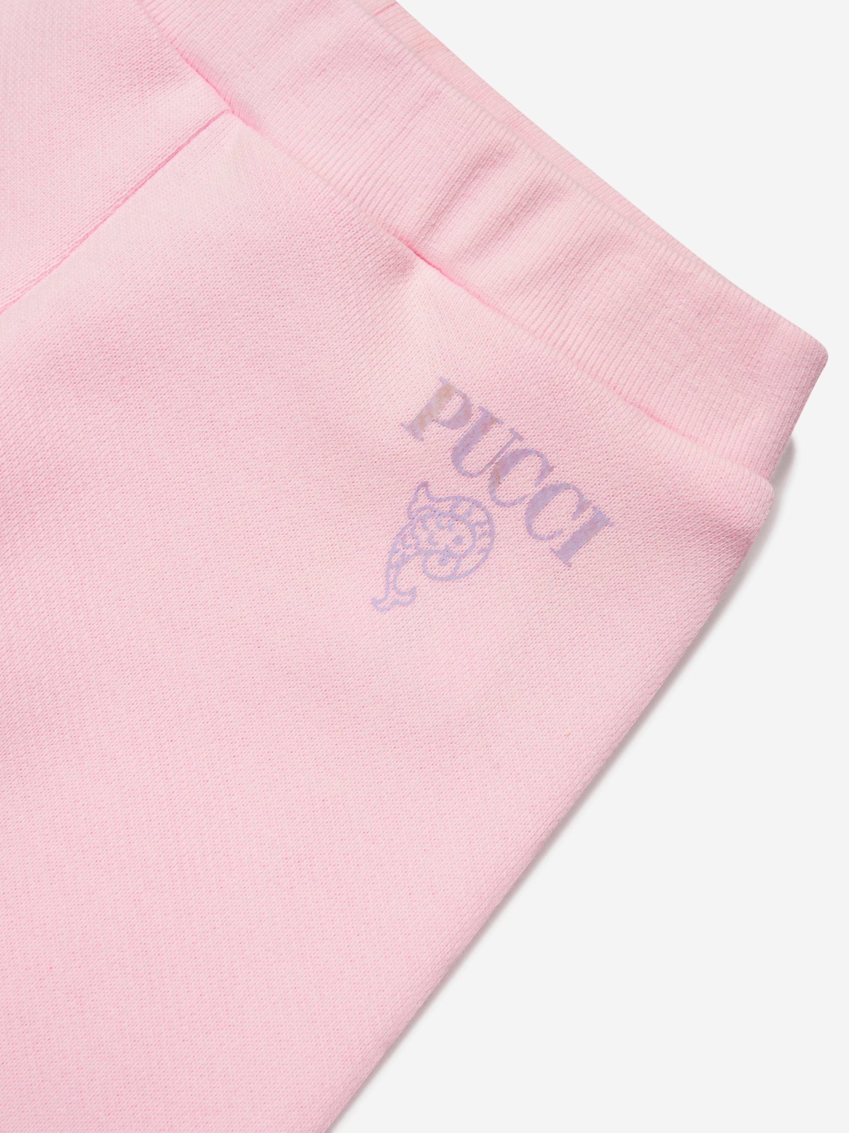 Pucci Baby Girls Logo Joggers in Pink