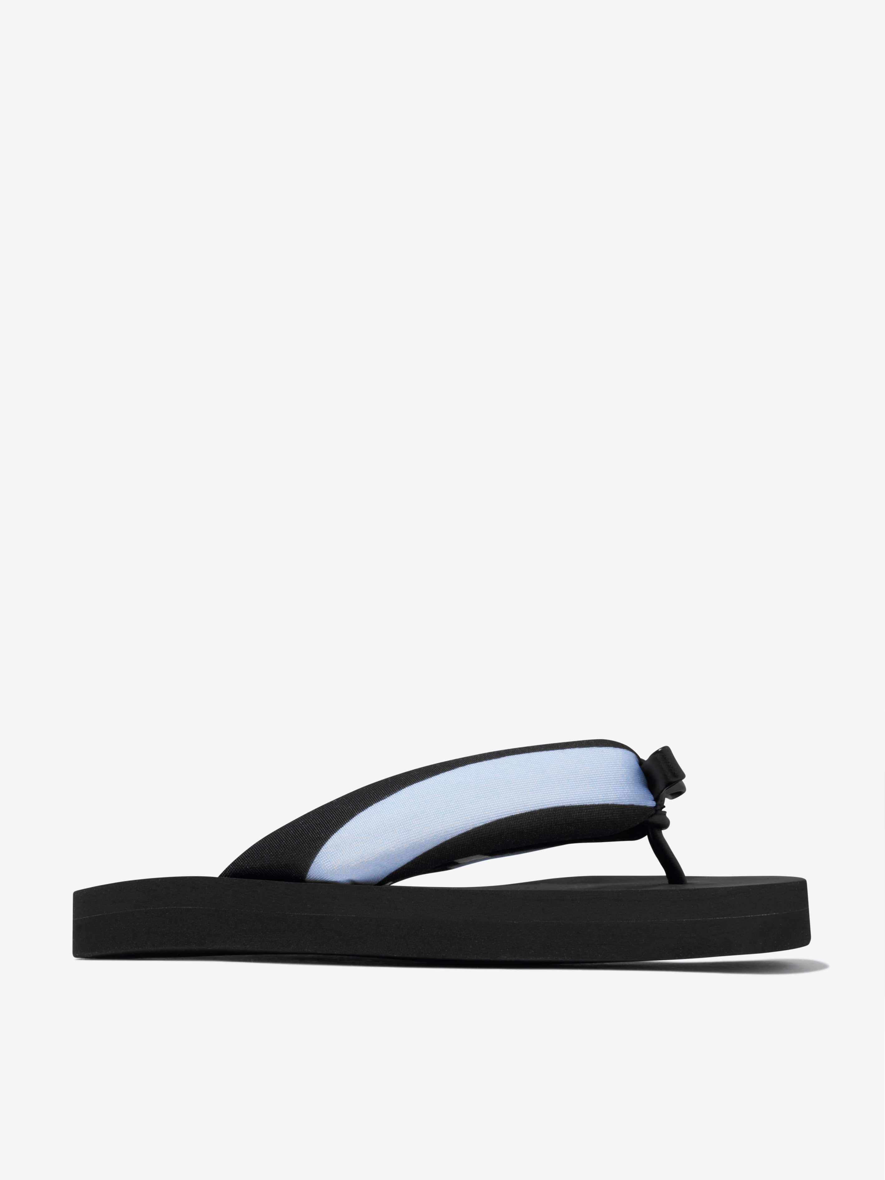 Pucci Girls Marmo Print Flip Flops in Black