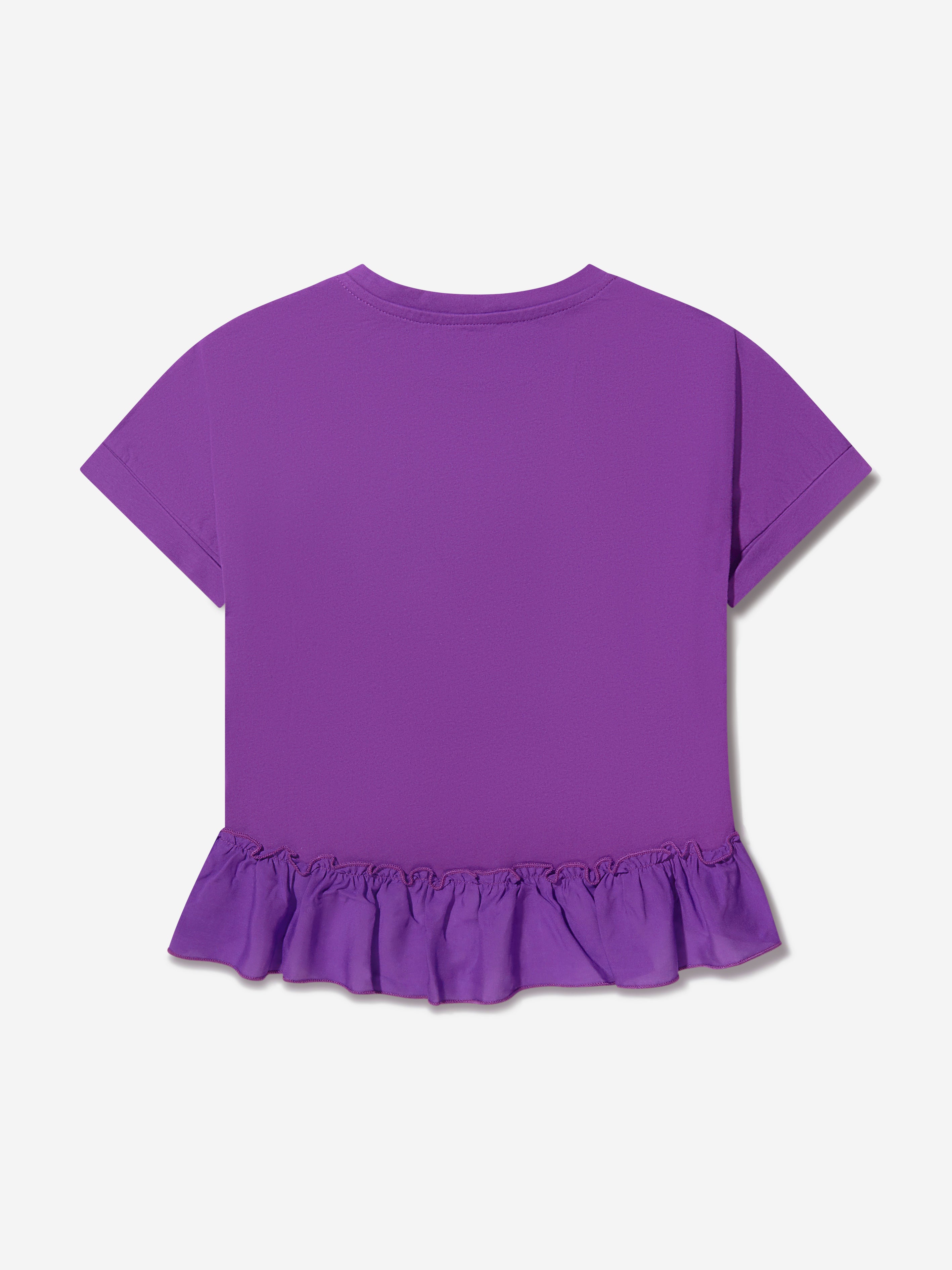 Pucci Girls Logo Peplum T-Shirt