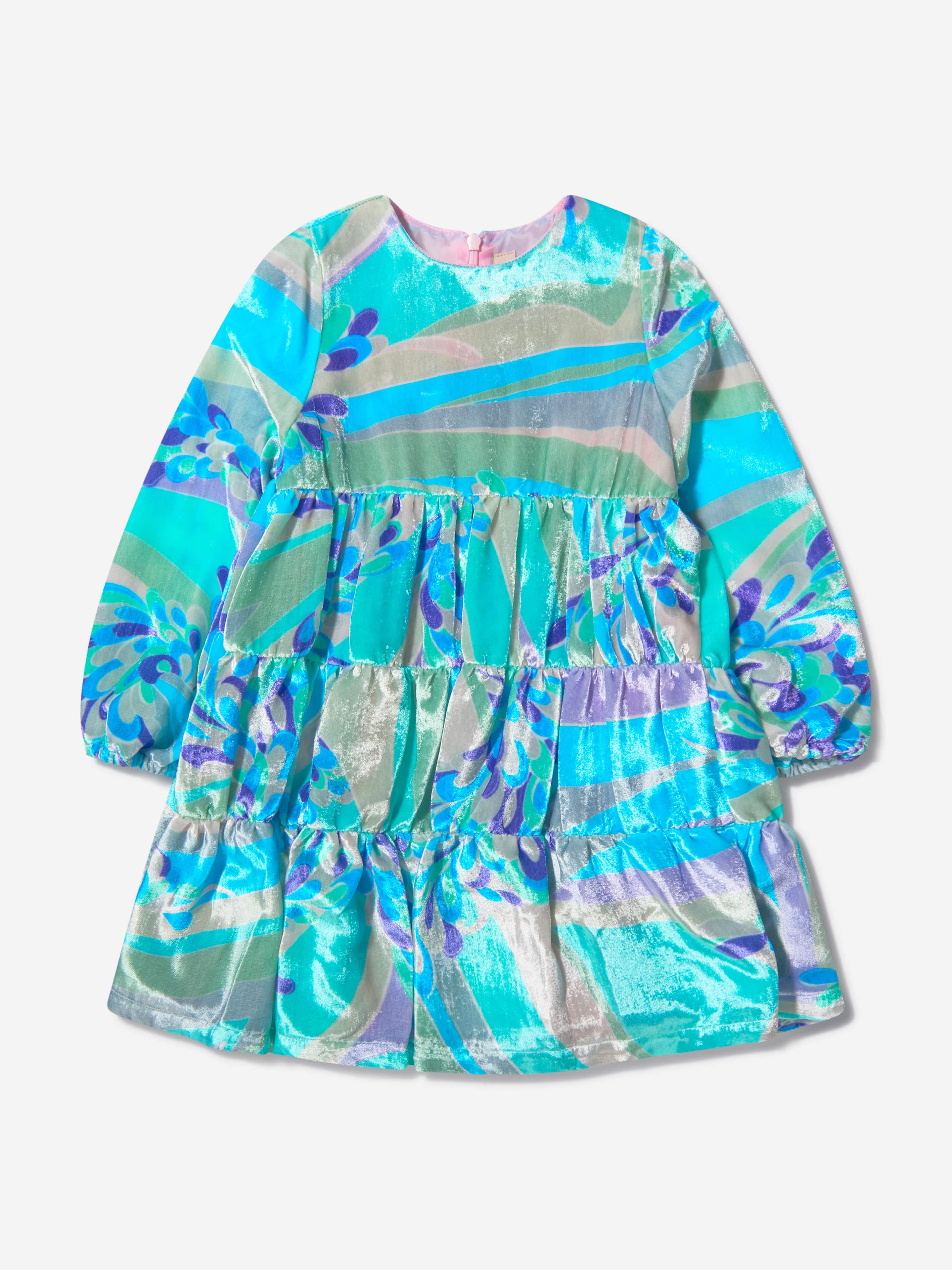 Pucci Girls Silk Patterned Dress