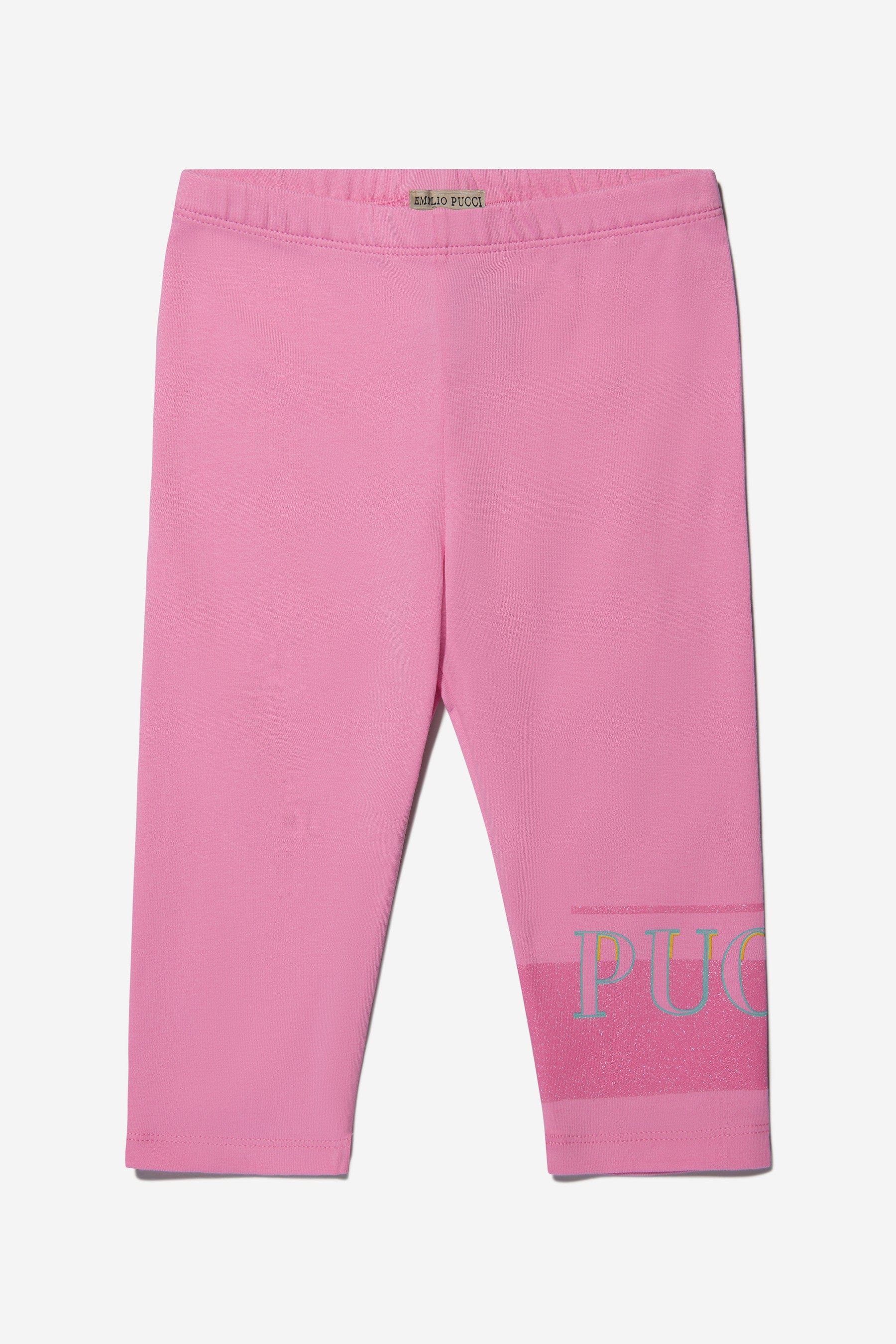 Pucci Baby Girls Cotton Logo Leggings