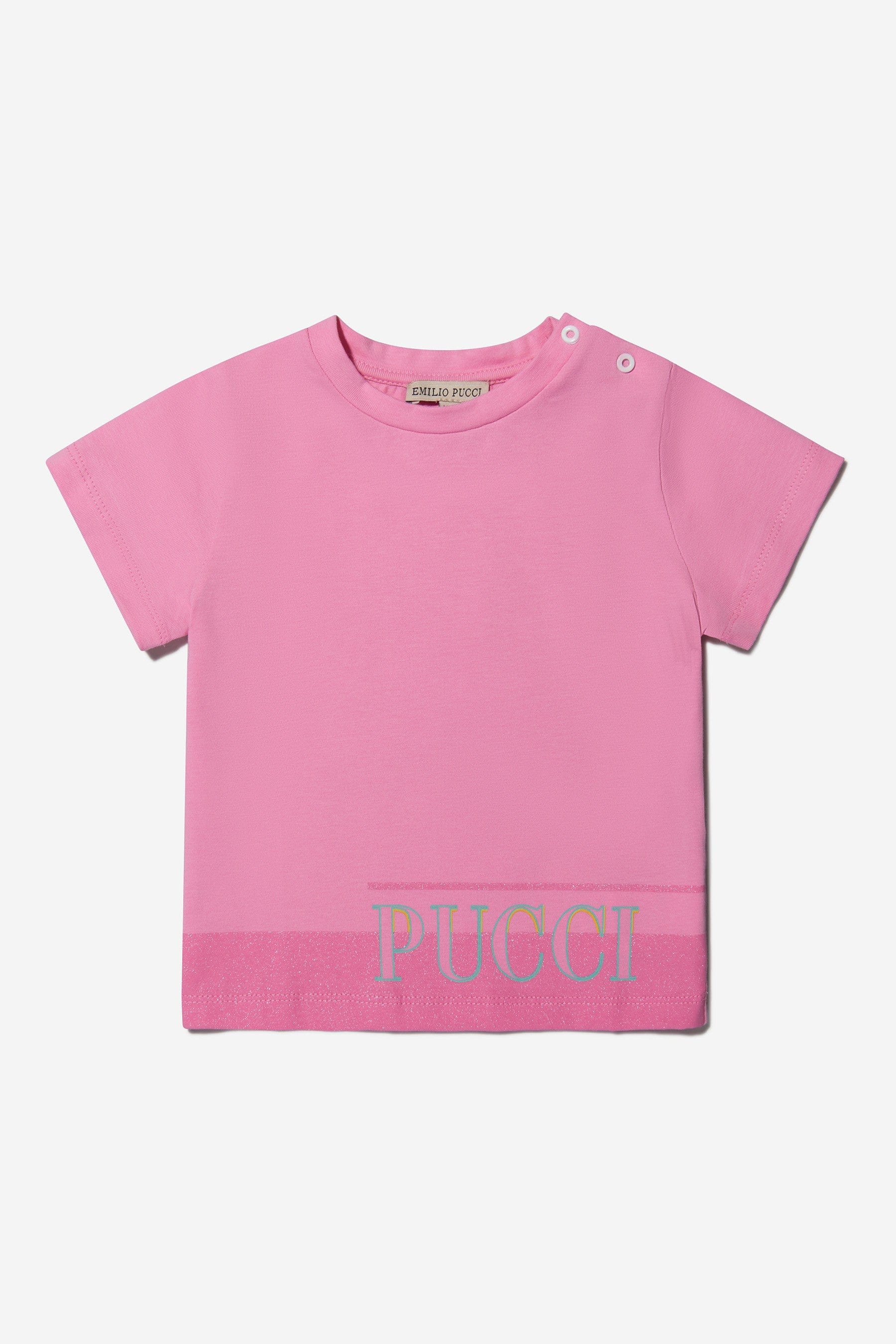 Pucci Baby Girls Cotton Logo T-Shirt