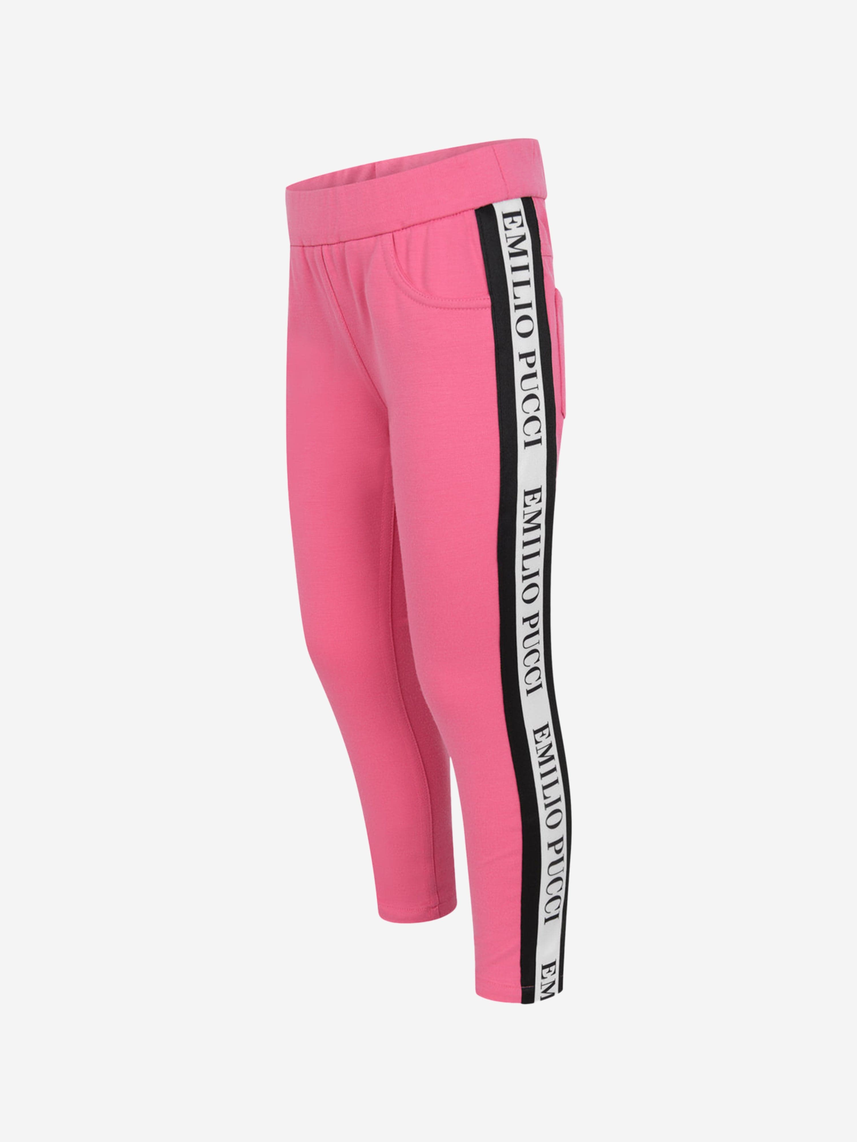 Pucci Girls Logo Trim Bottoms