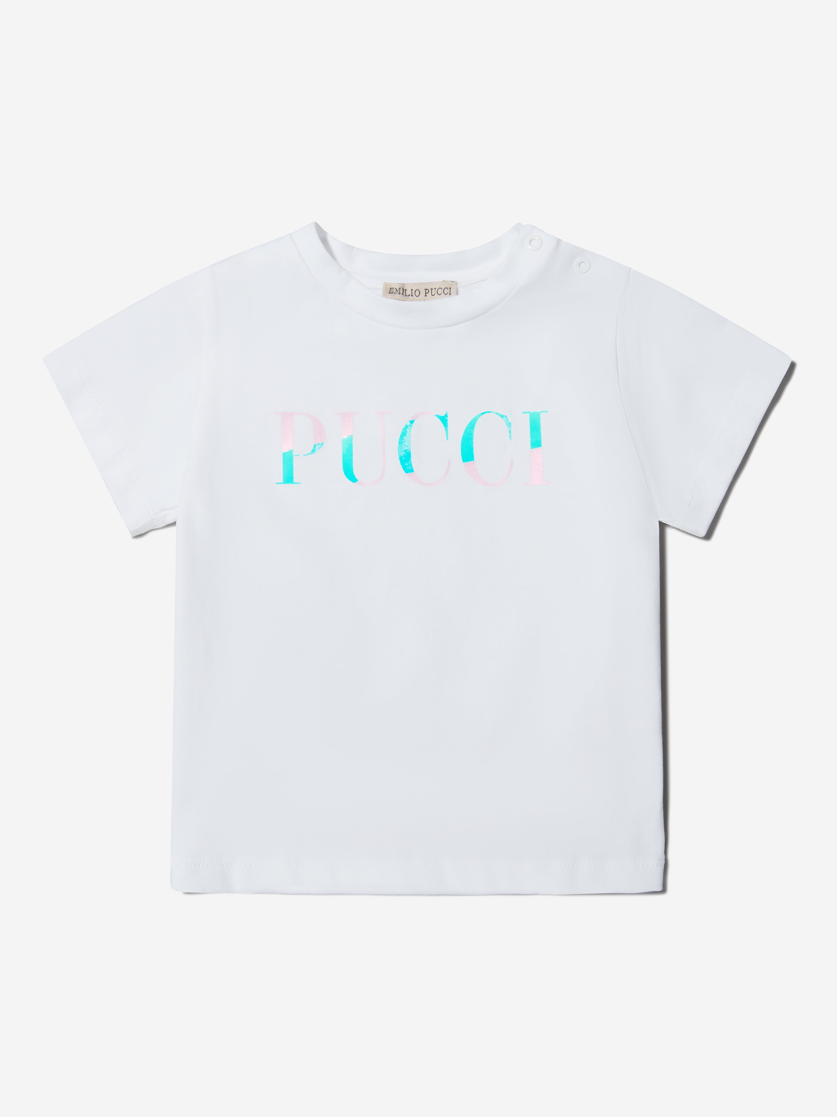 Pucci Baby Girls Cotton Logo T-Shirt