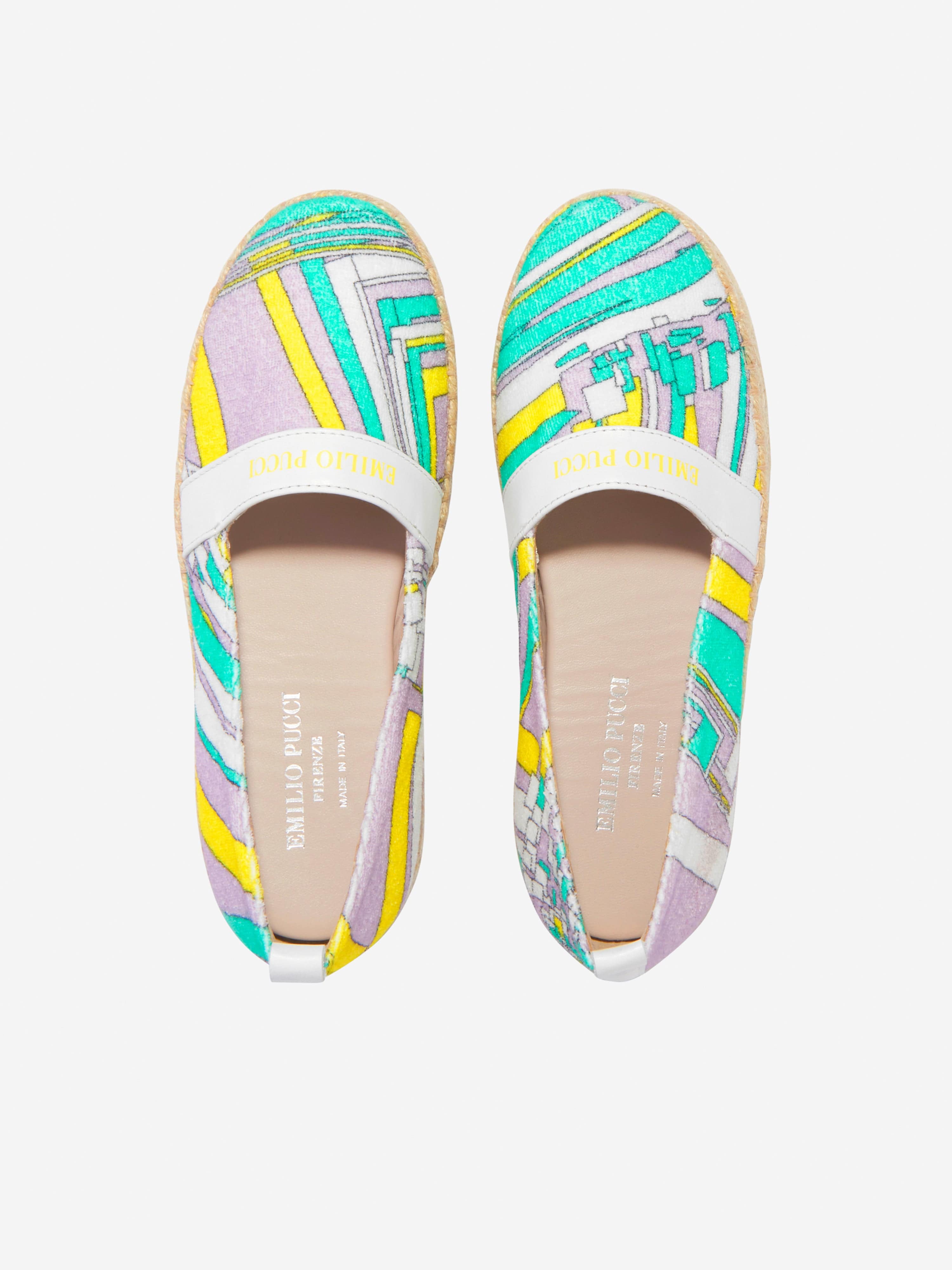 Pucci Girls Cotton Patterned Espadrilles