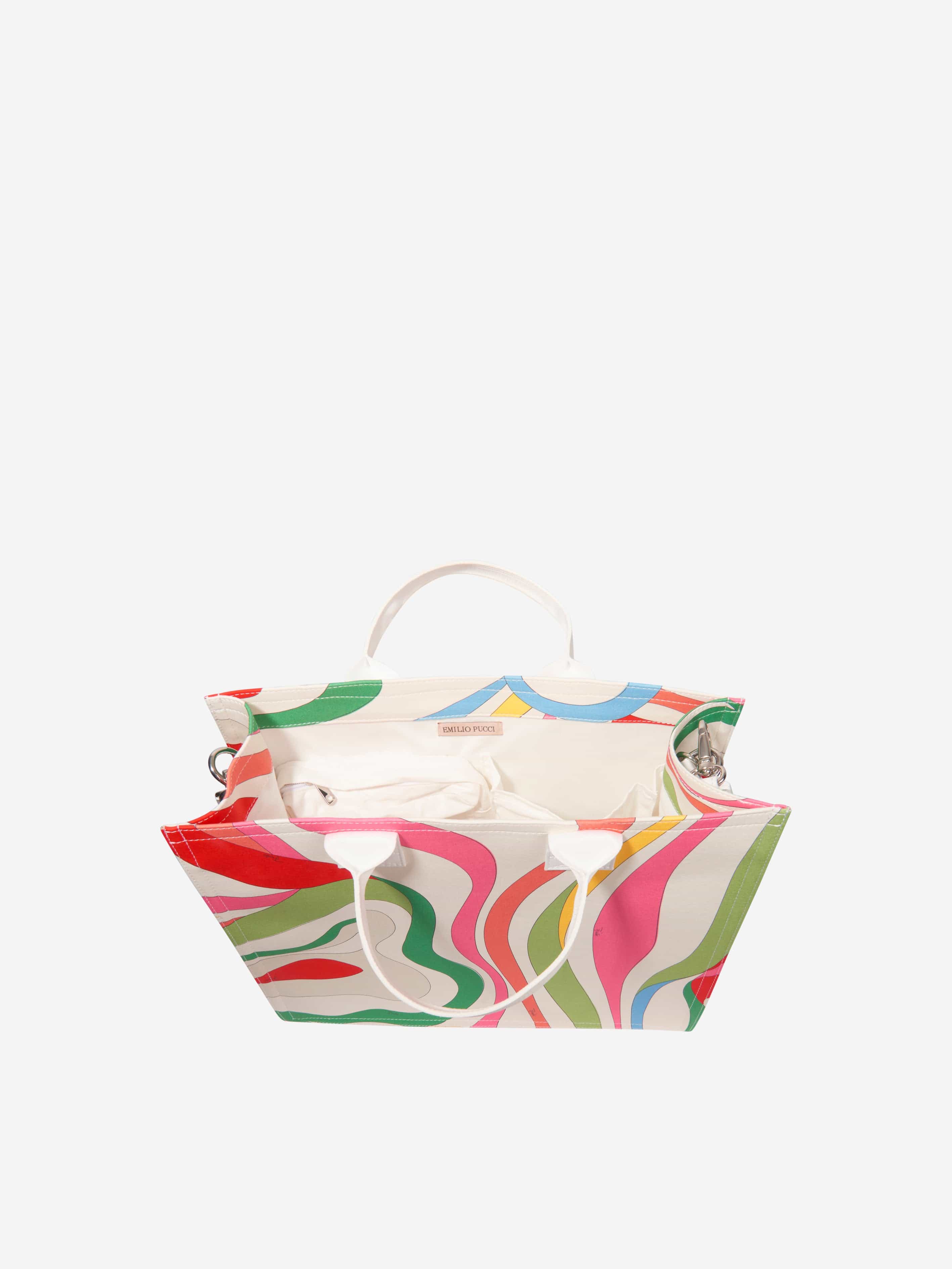 Pucci Baby Girls Marmo Print Changing Bag in Multicolour