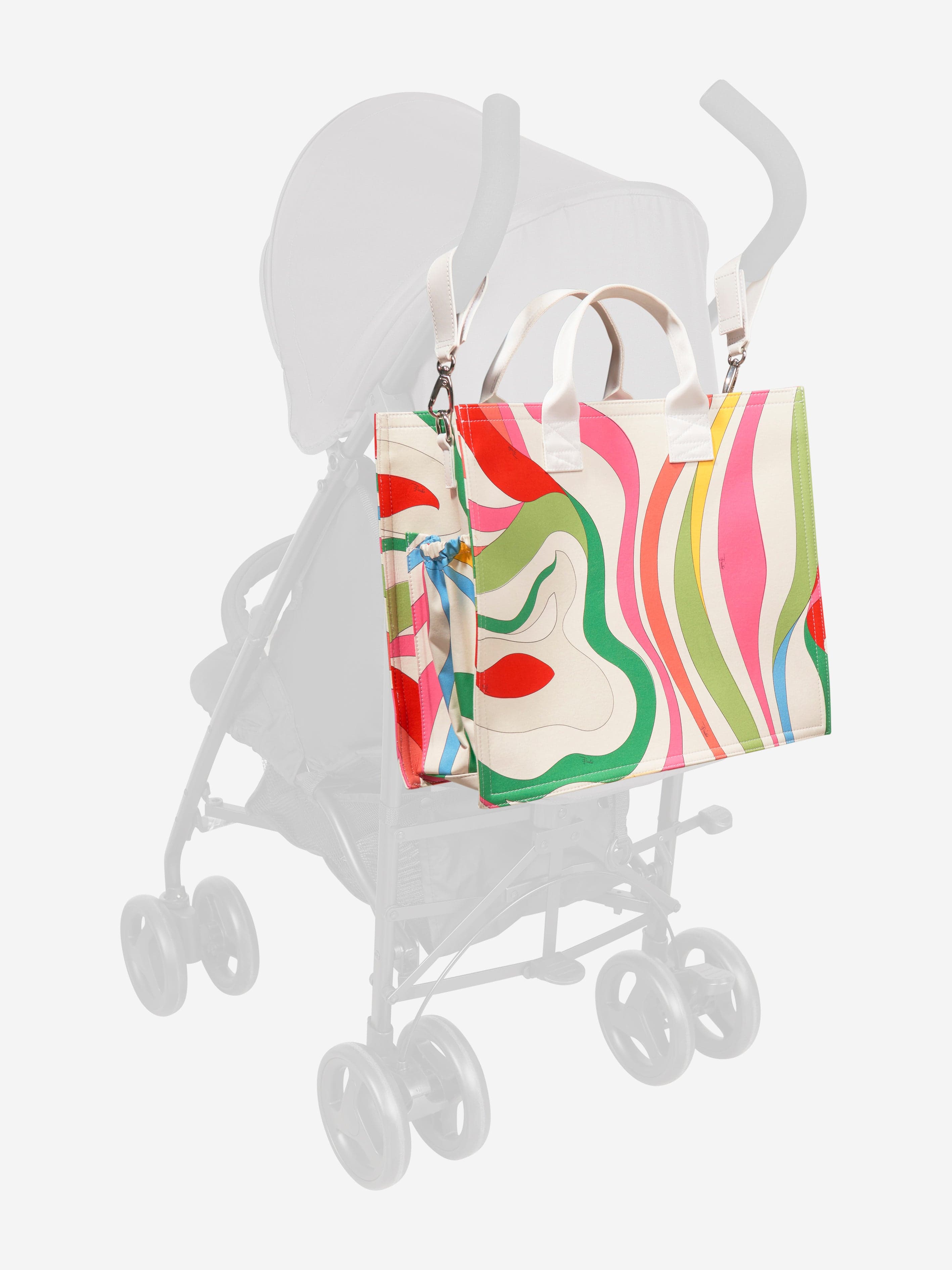 Pucci Baby Girls Marmo Print Changing Bag in Multicolour