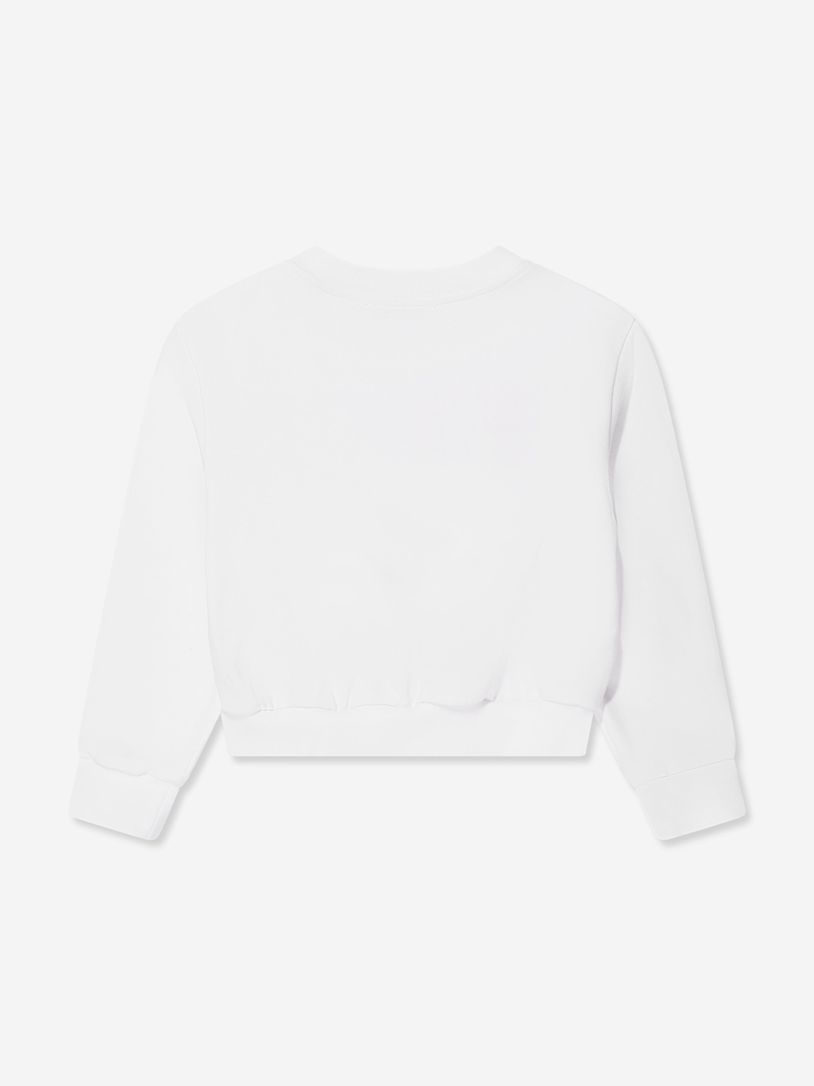 Pucci Girls Logo Sweatshirt in White