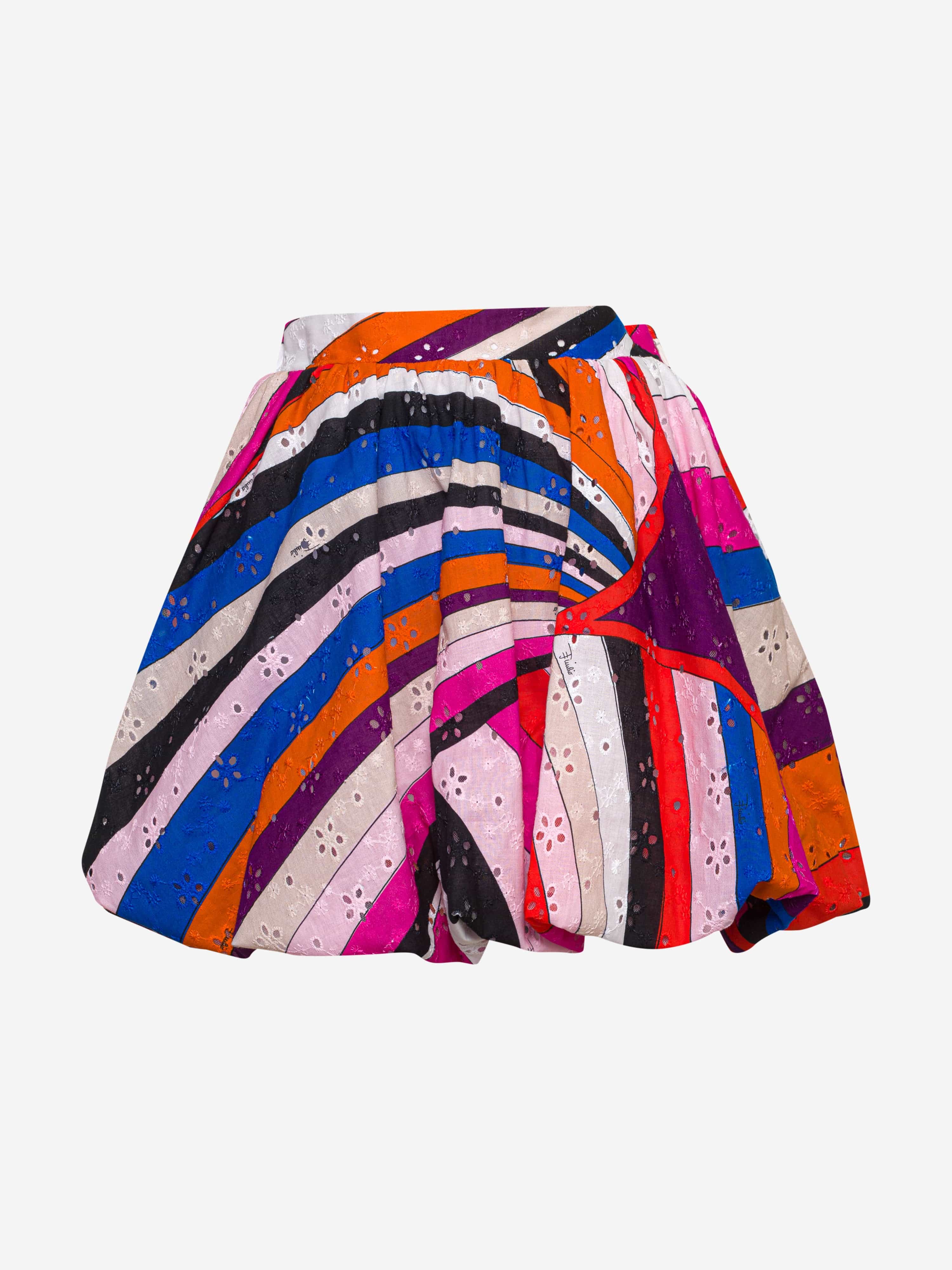 Pucci Girls Iride Woven Skirt in Multicolour