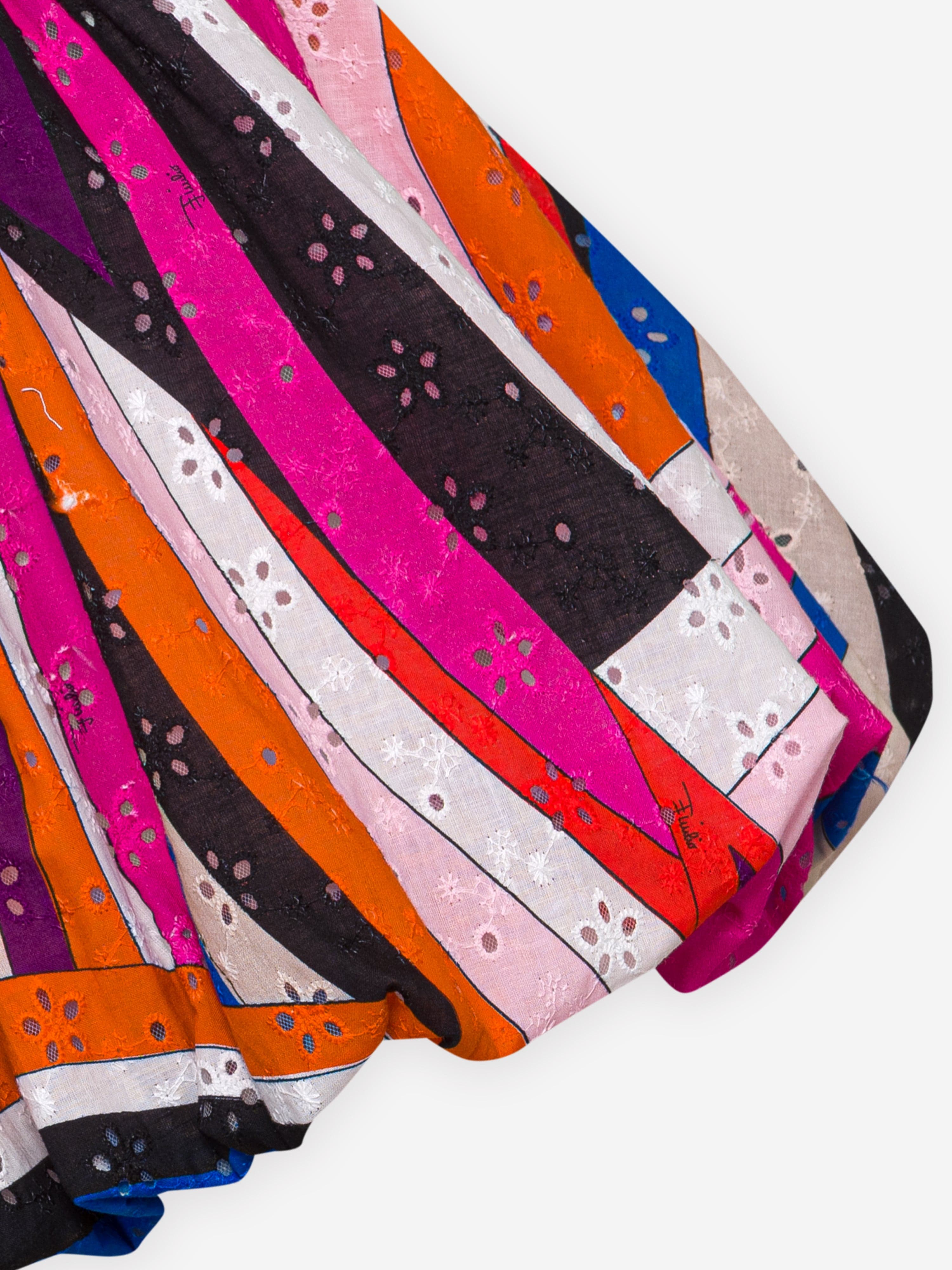 Pucci Girls Iride Woven Skirt in Multicolour