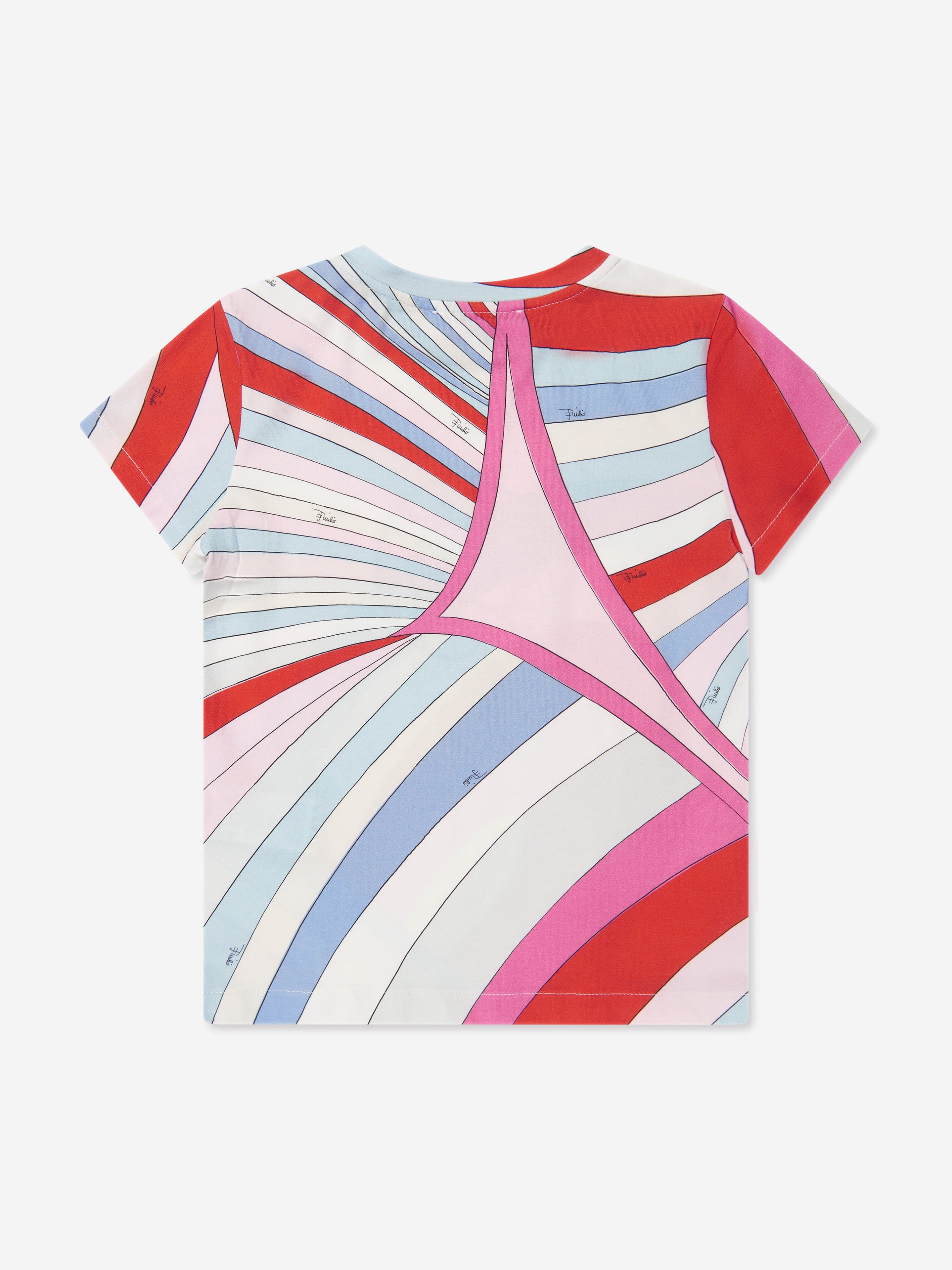 Pucci Girls Fish Logo T-Shirt in Multicolour