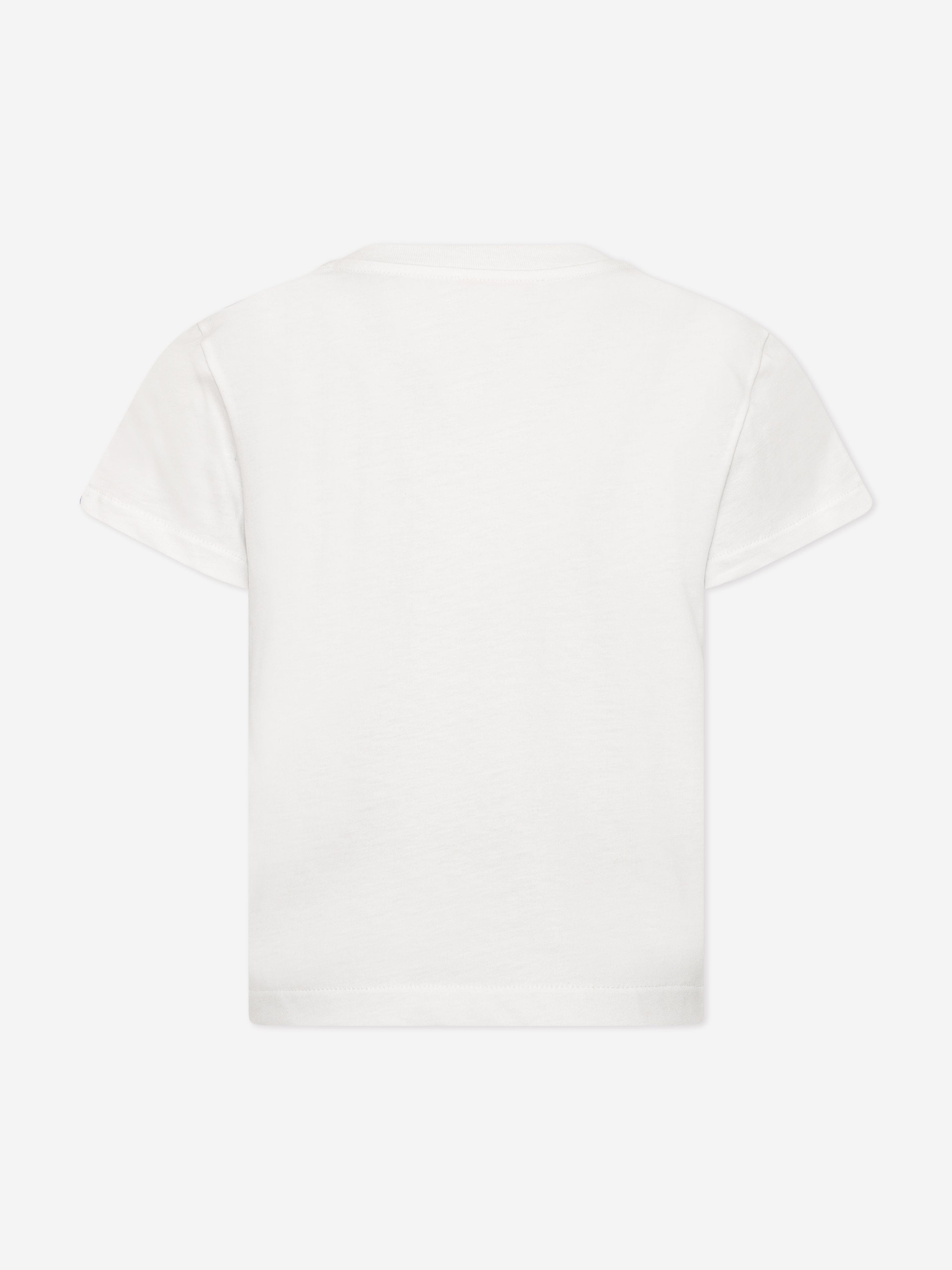 Pucci Girls Fish Logo T-Shirt in Ivory