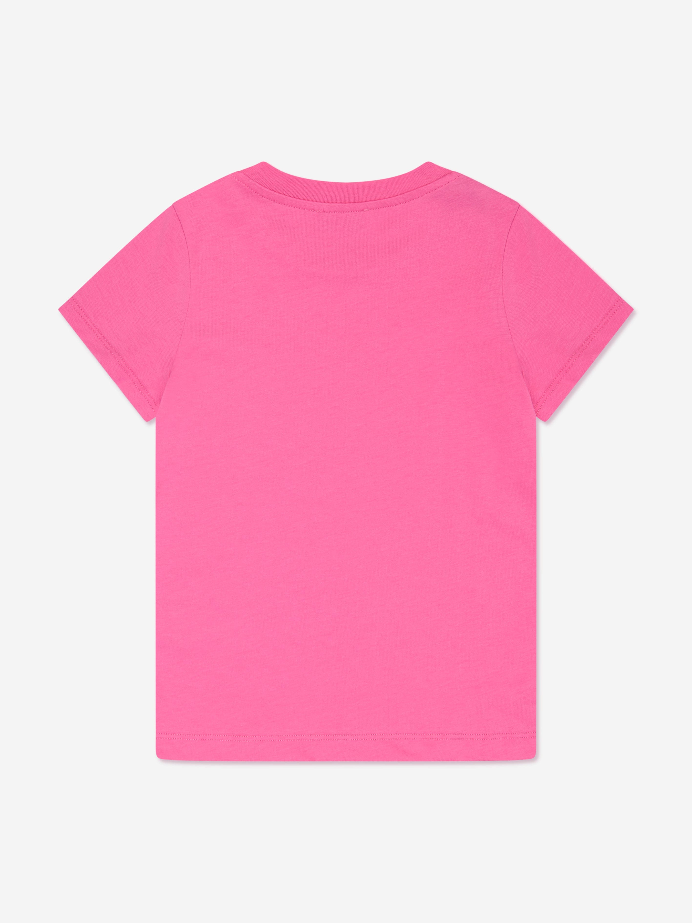 Pucci Girls Fish Logo T-Shirt in Pink