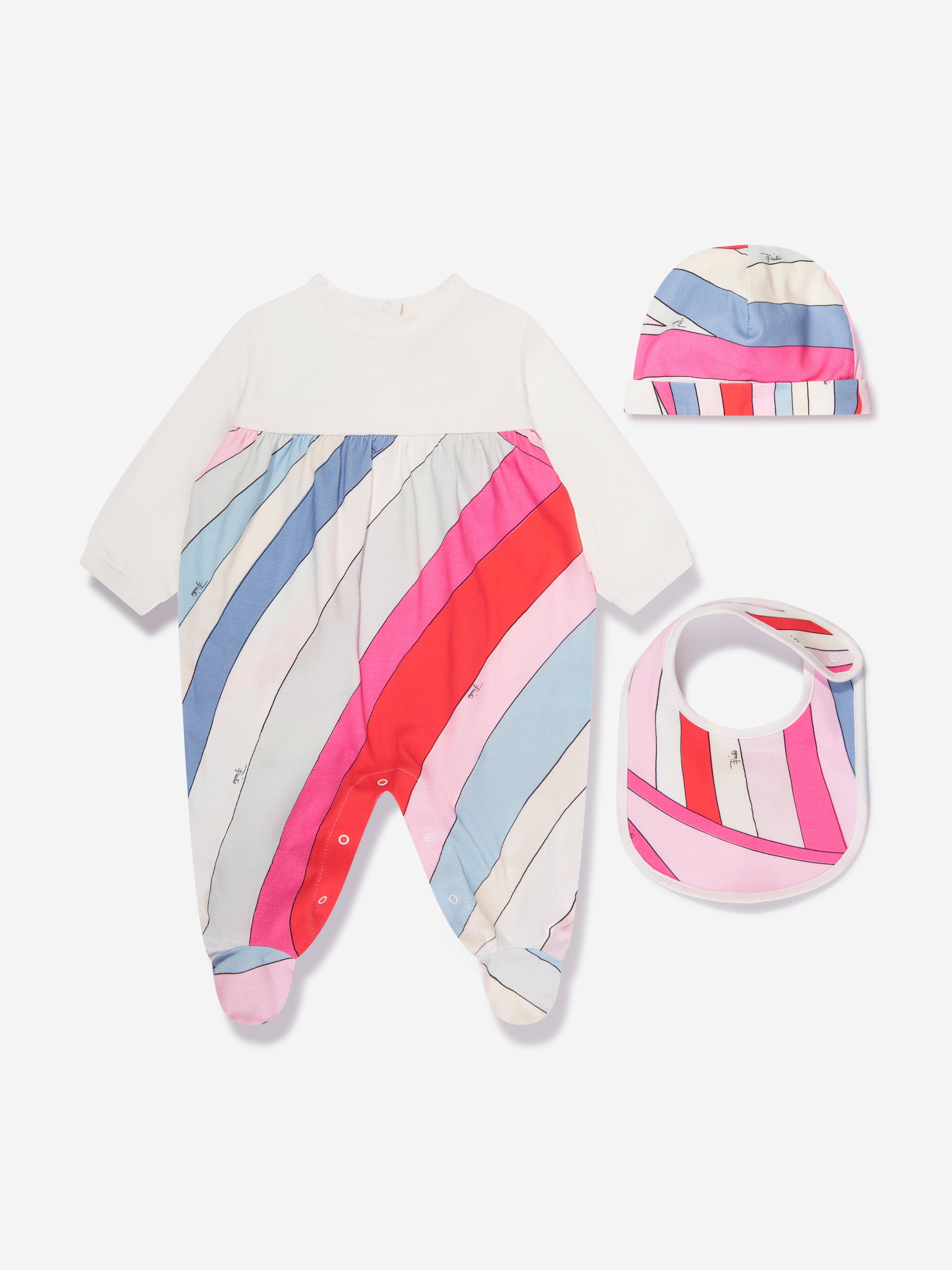 Pucci Baby Girls Babygrow Gift Set in Multicolour