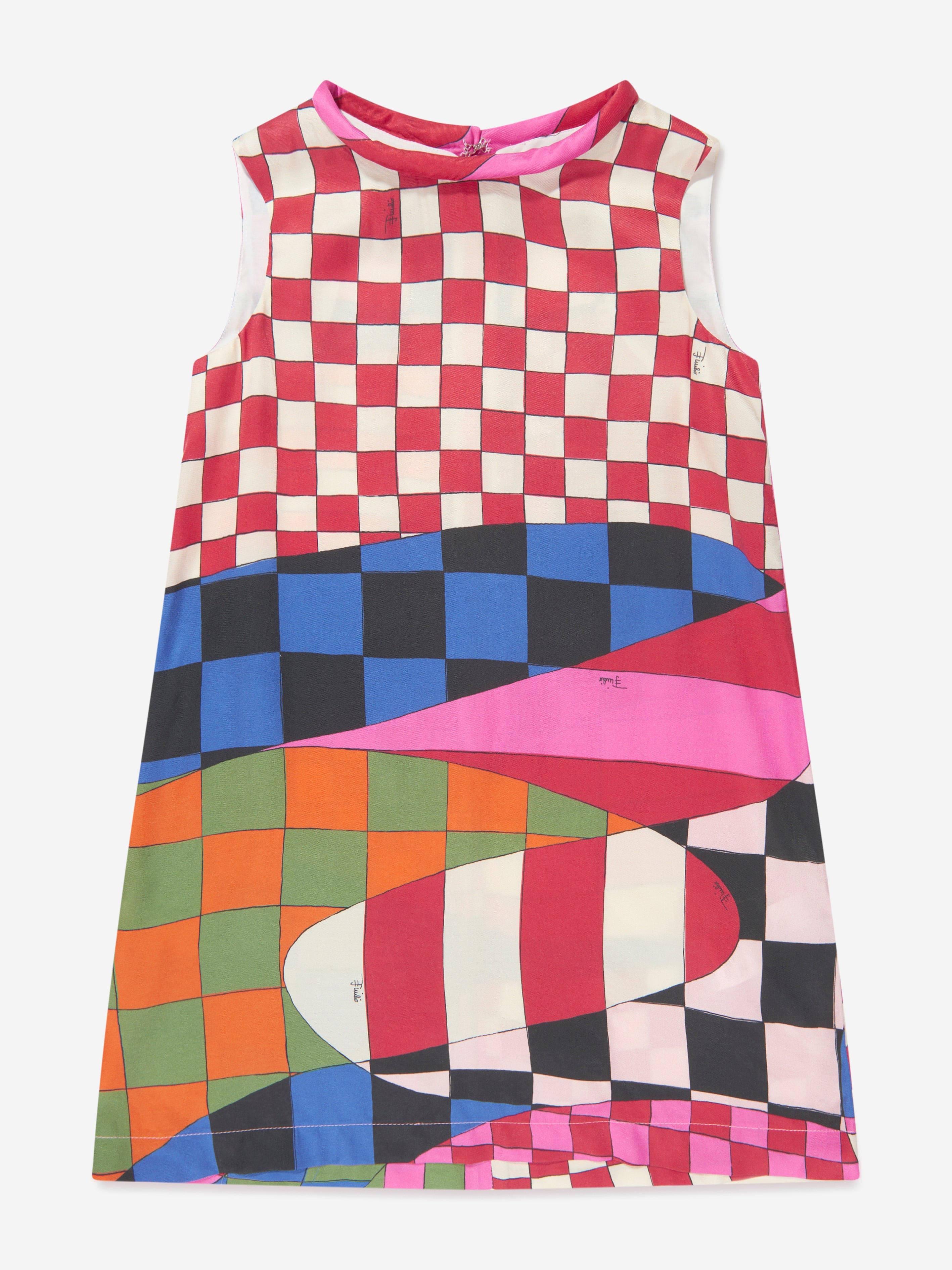 Pucci Girls Giardino Sleeveless Dress in Multicolour