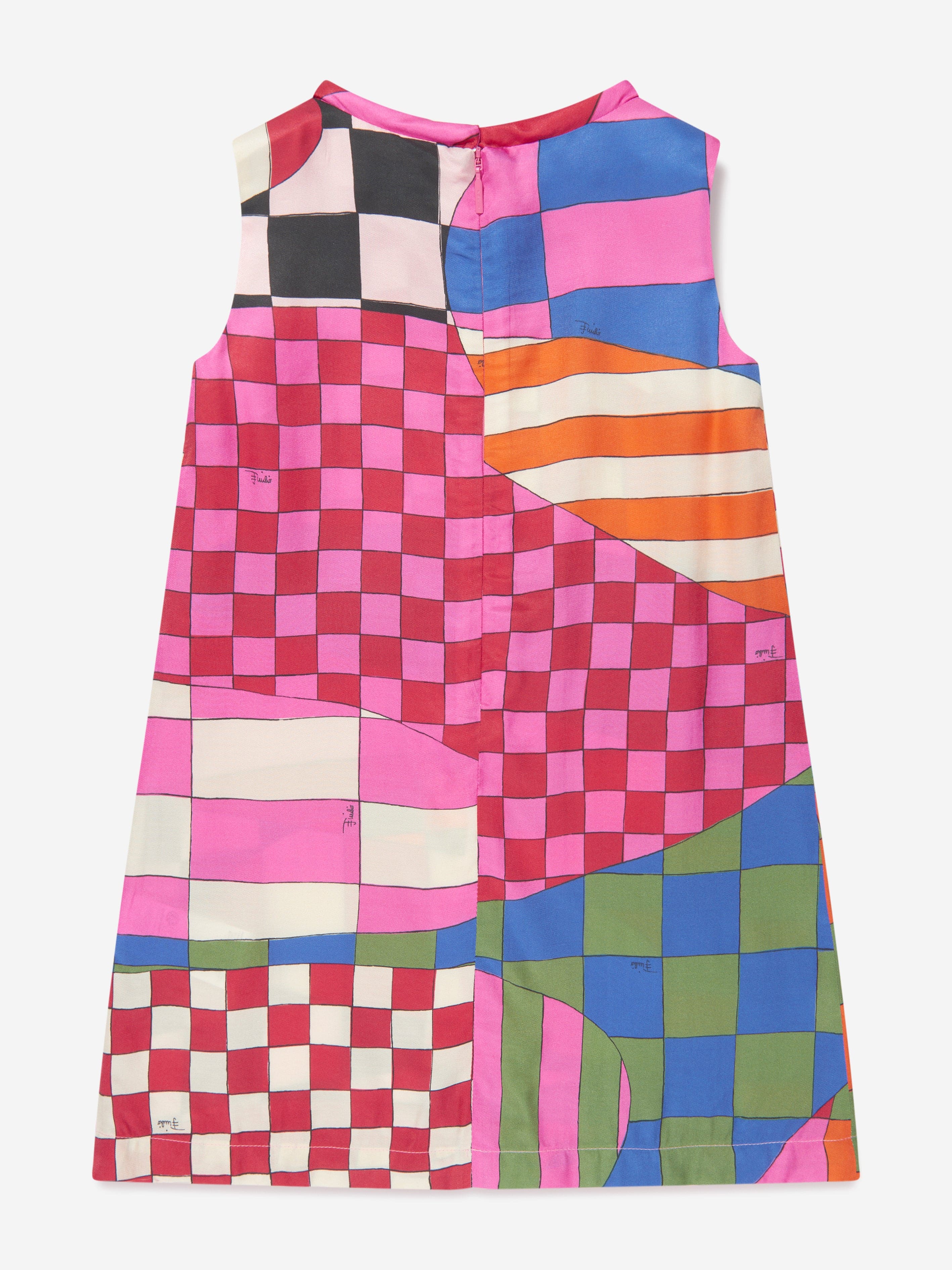 Pucci Girls Giardino Sleeveless Dress in Multicolour