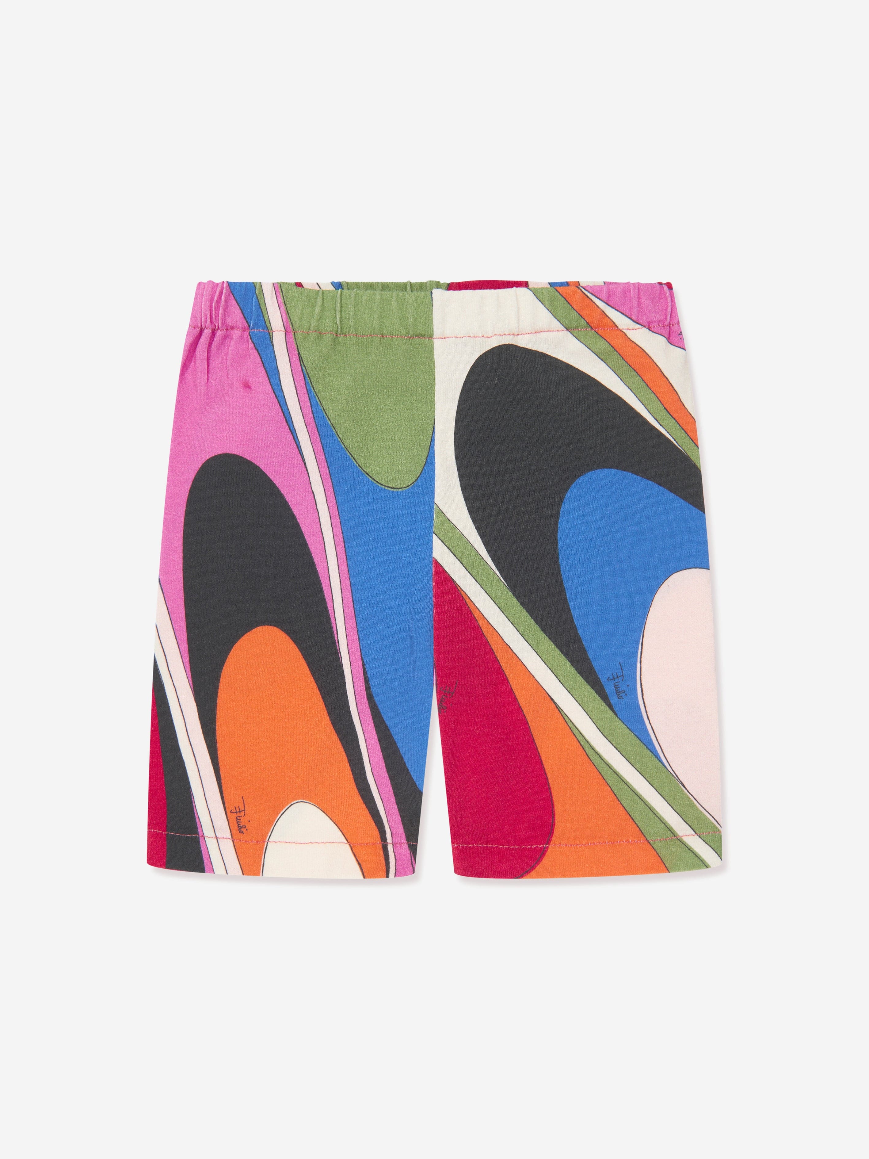 Pucci Baby Girls Onde Print Shorts in Multicolour