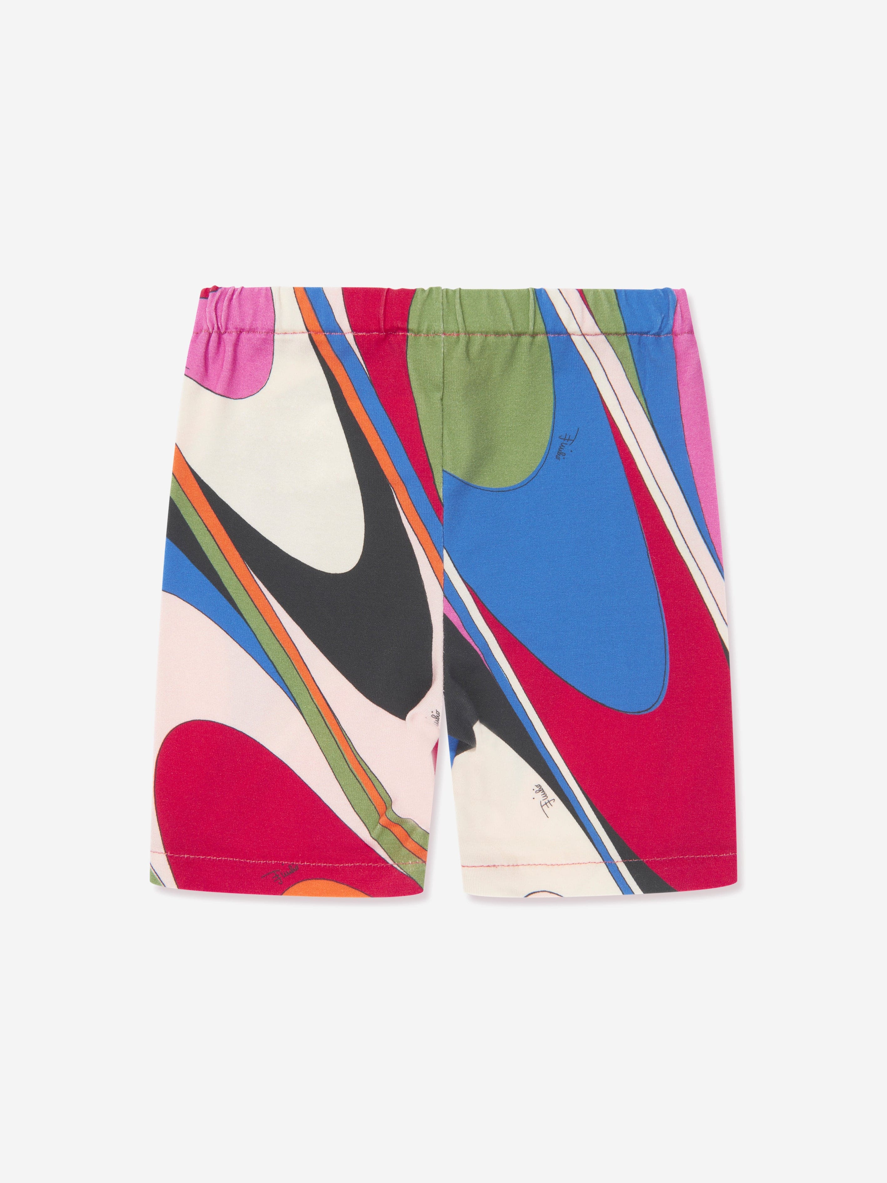 Pucci Baby Girls Onde Print Shorts in Multicolour