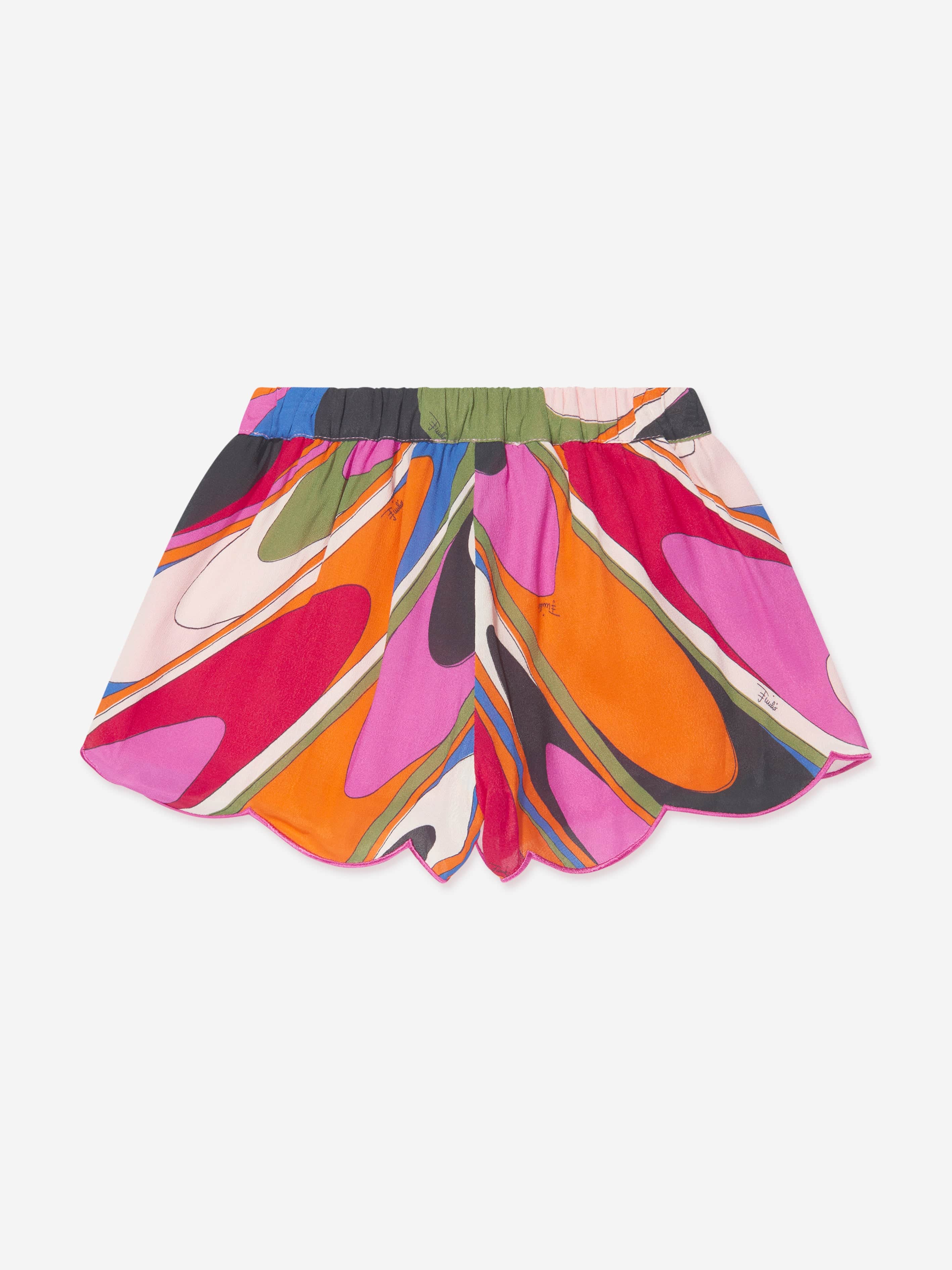 Pucci Baby Girls Onde Shorts in Multicolour