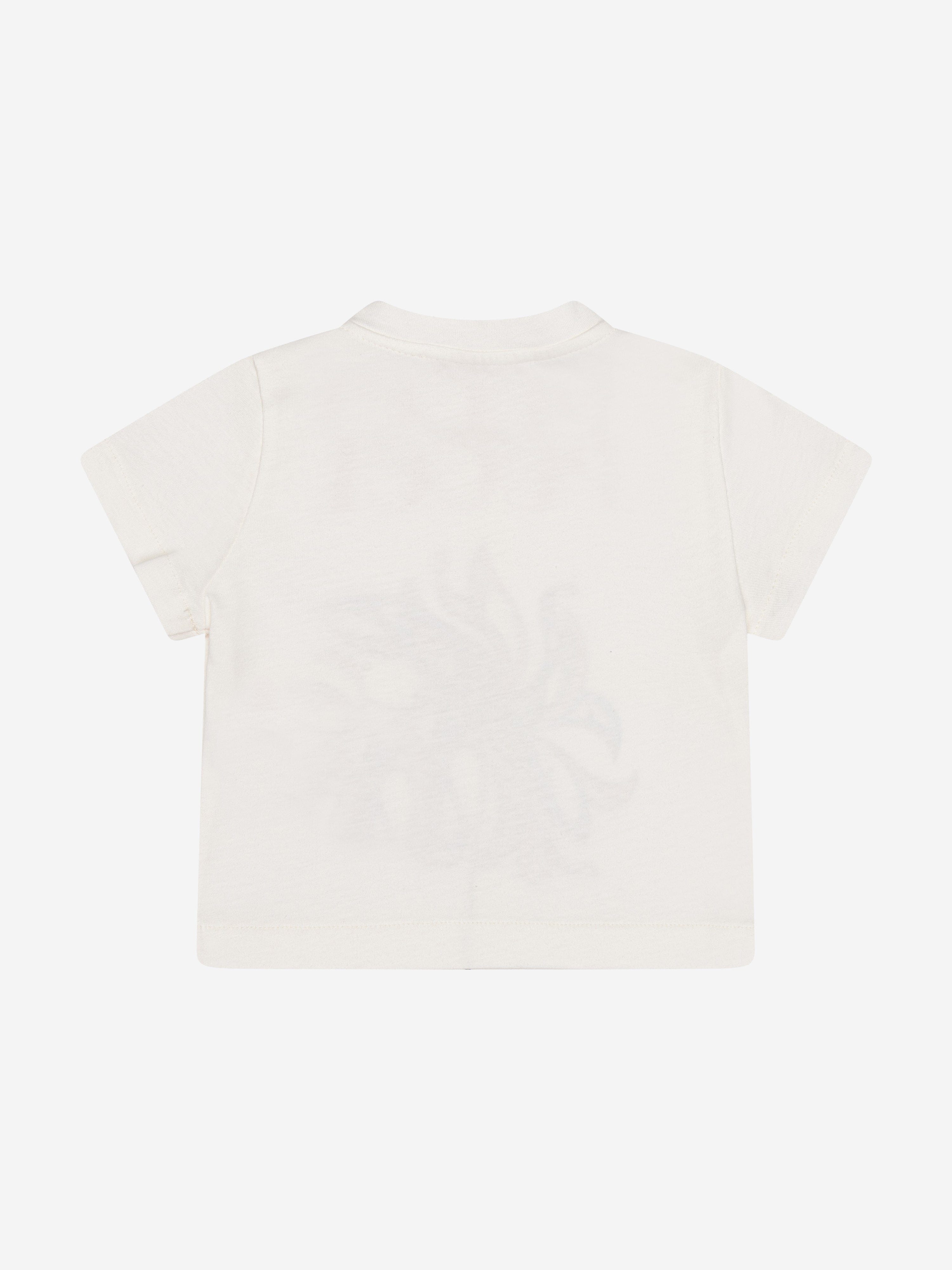 Pucci Baby Girls Flower Logo T-Shirt in Ivory