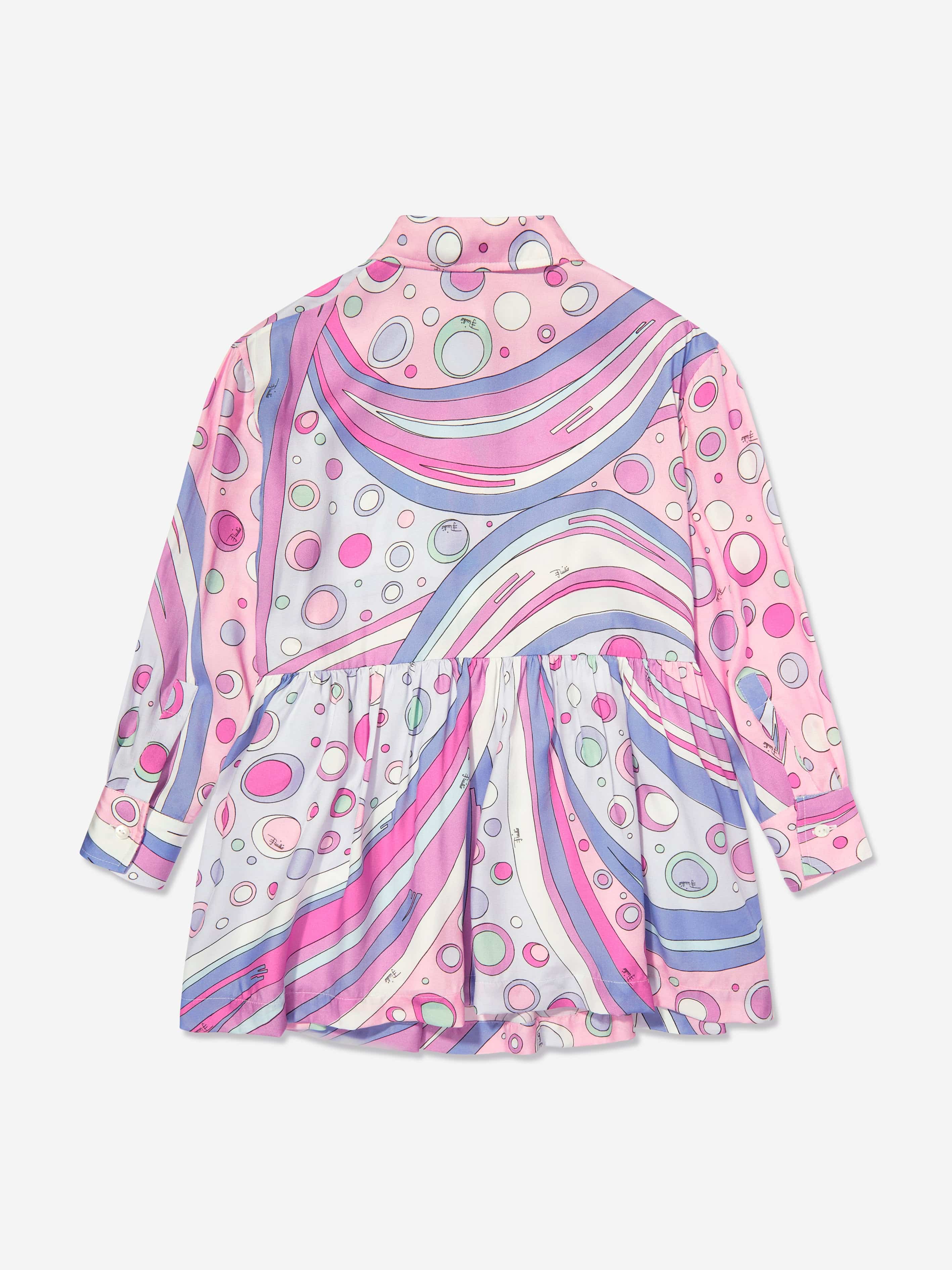 Girls Fontane Print Dress in Pink