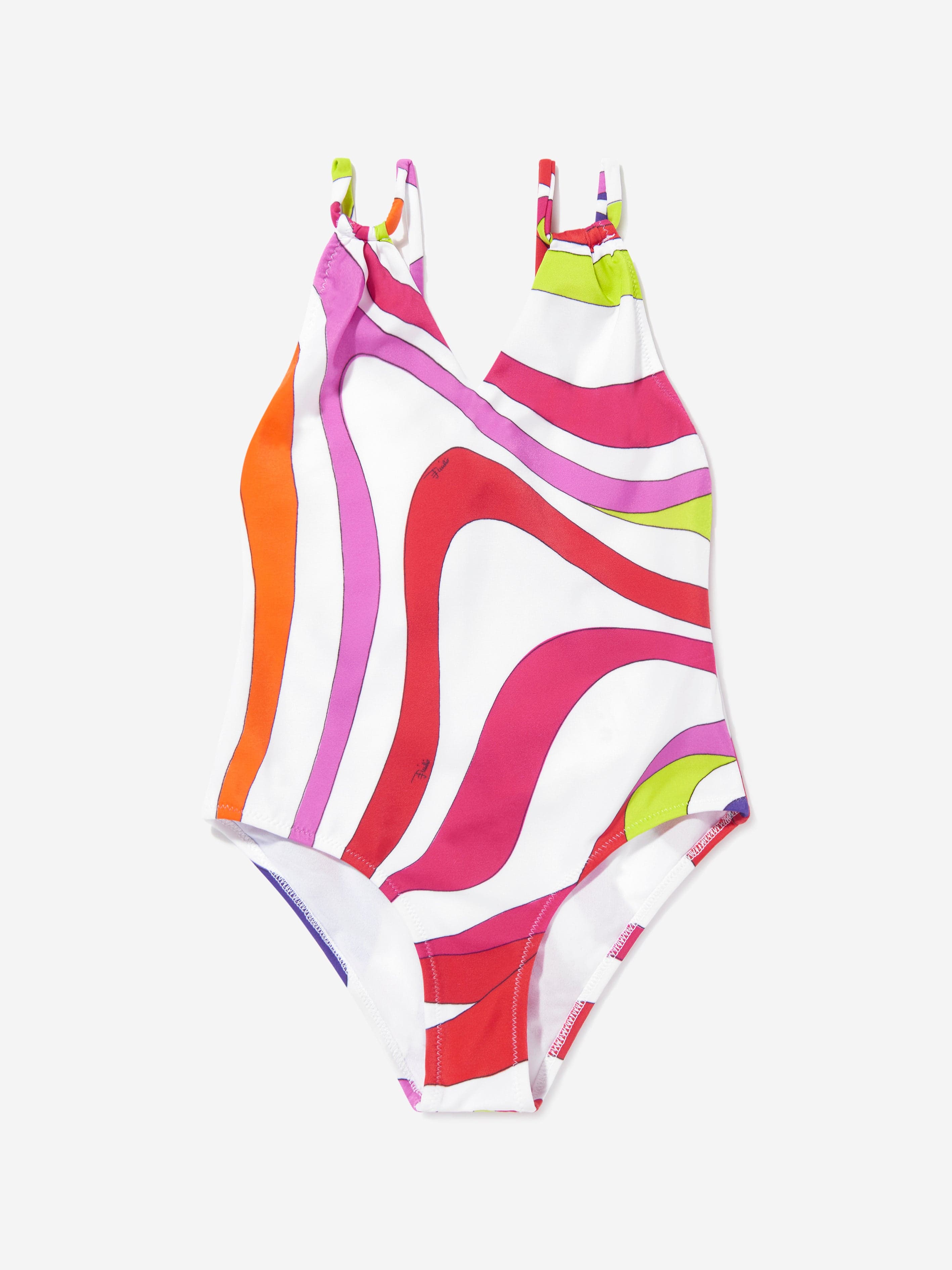 Girls Patterned Swimsuit in Multicolour