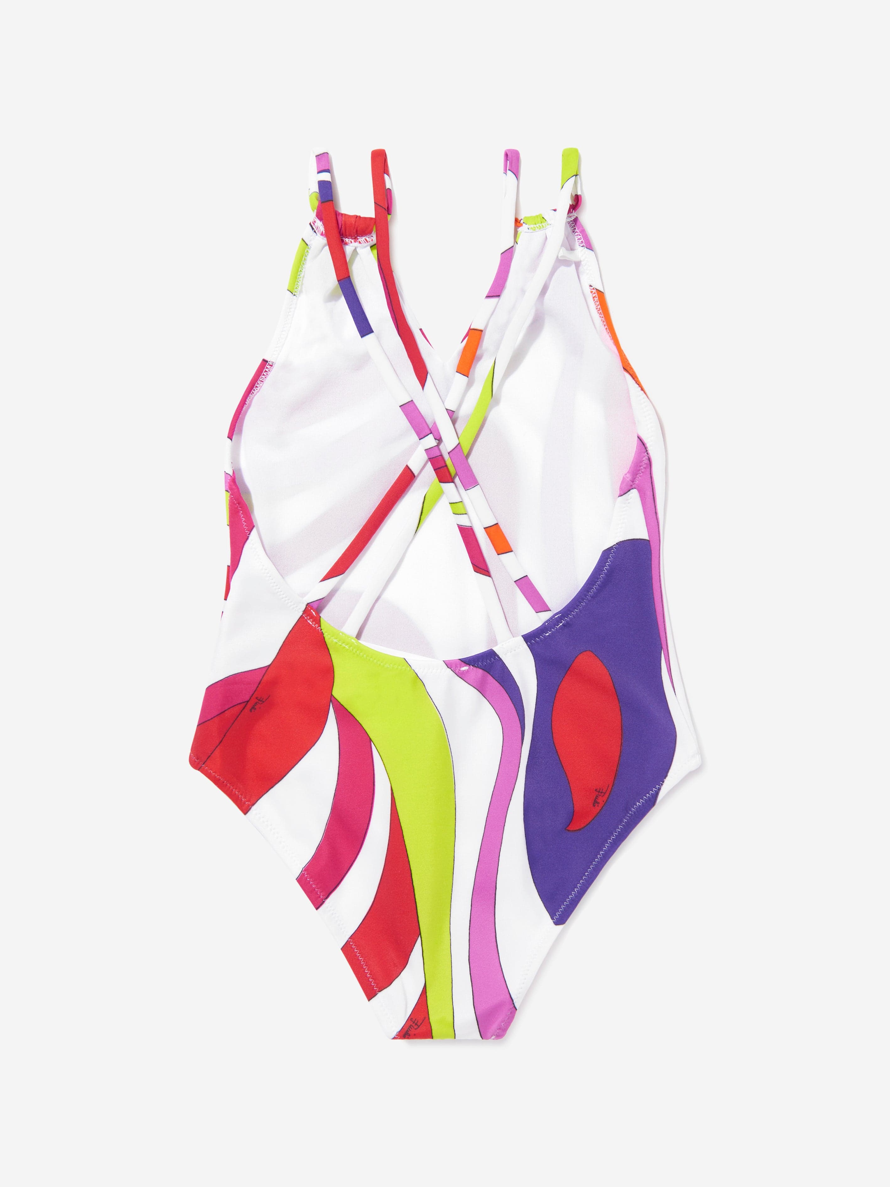 Girls Patterned Swimsuit in Multicolour