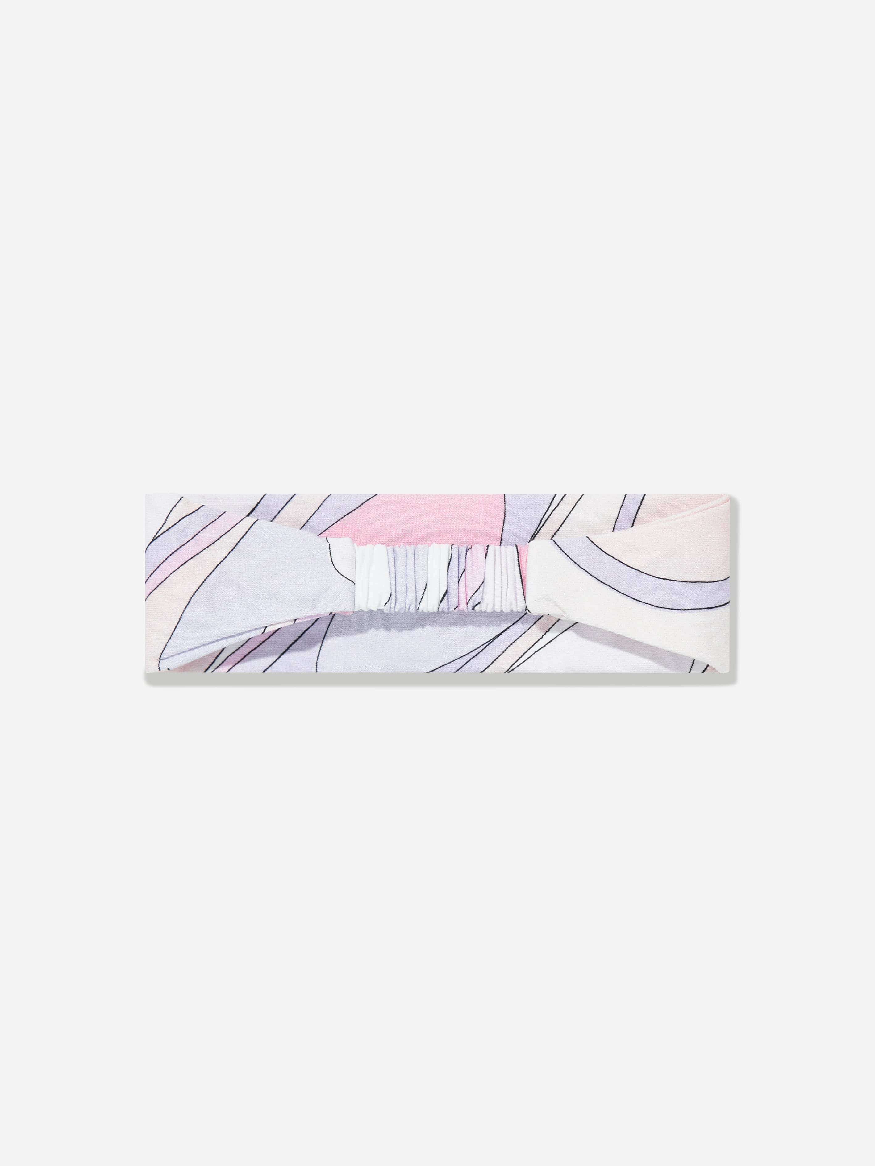 PUCCI Girls Onde Print Headband in Pink