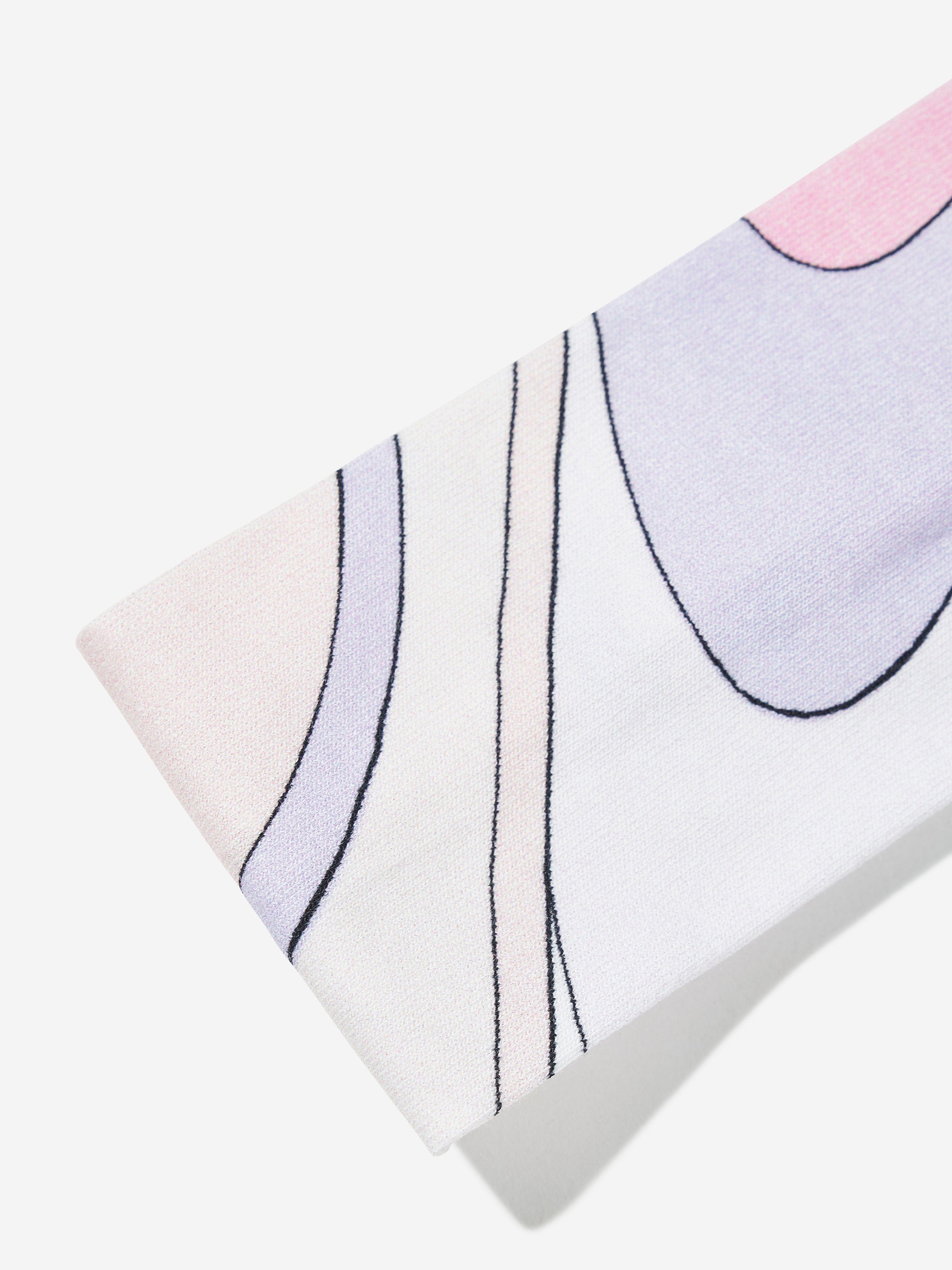 PUCCI Girls Onde Print Headband in Pink