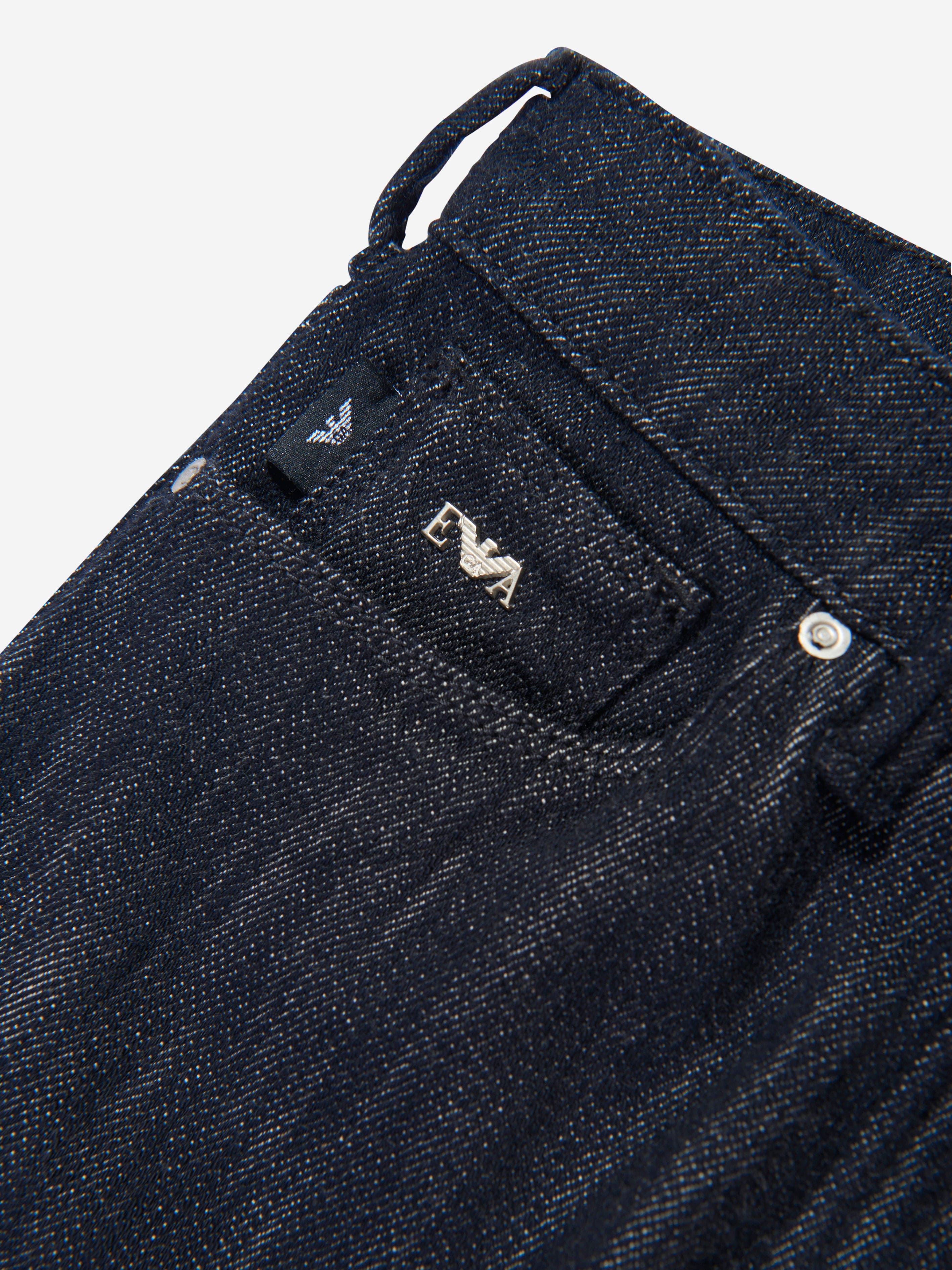 Emporio Armani Boys Denim Logo Pocket Jeans