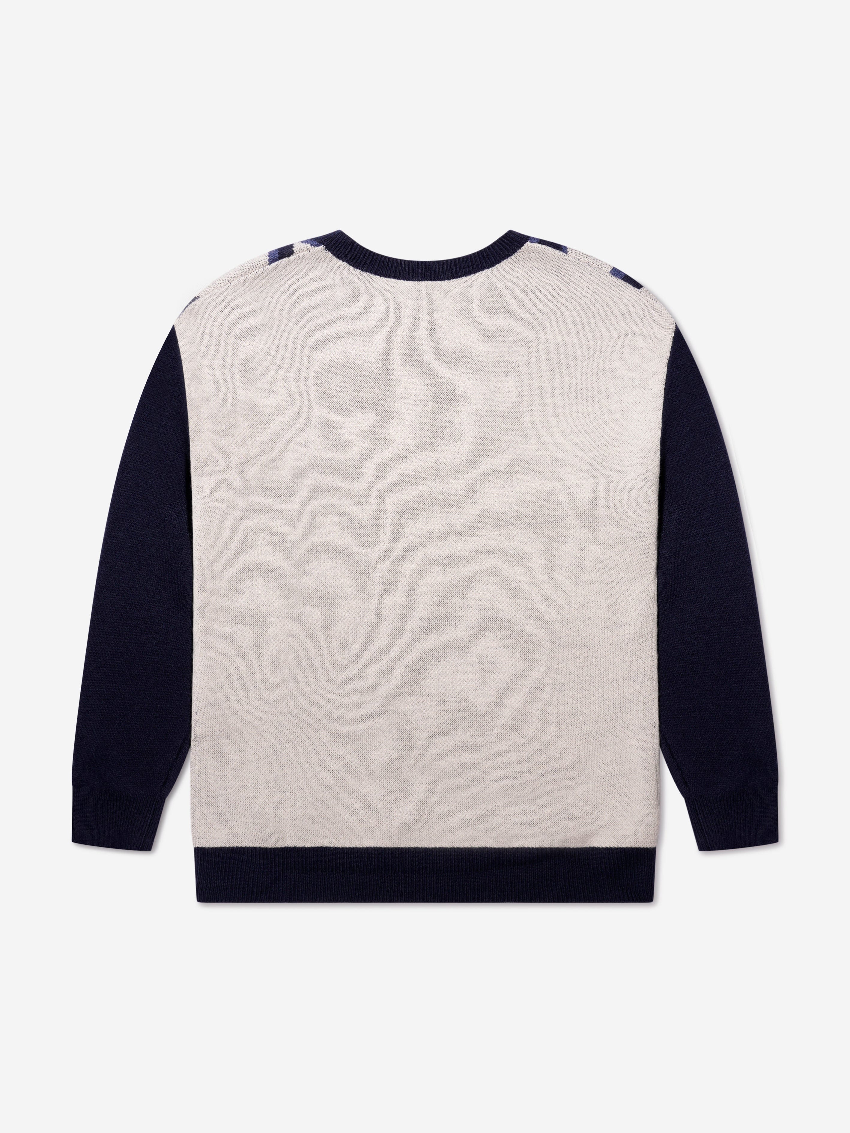 Emporio Armani Boys Wool Knitted Logo Jumper