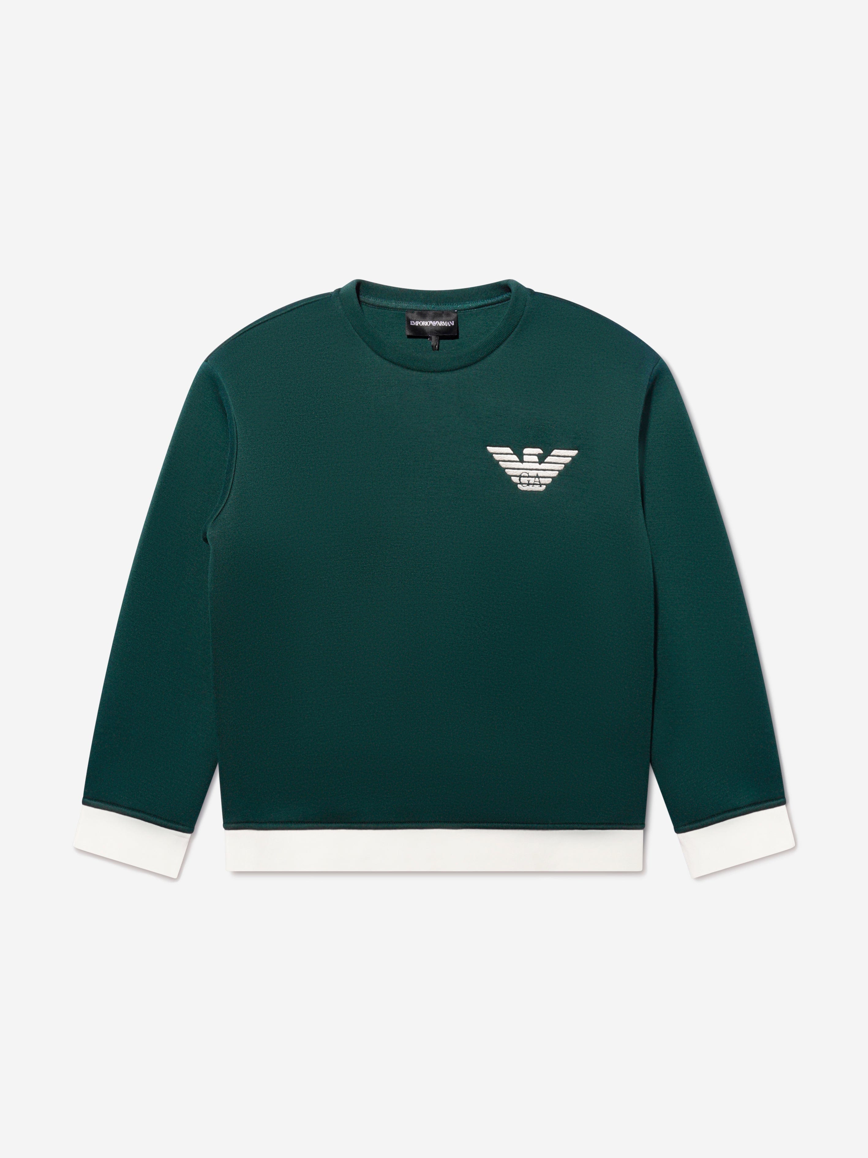 Emporio Armani Boys Crew Neck Back Logo Sweatshirt