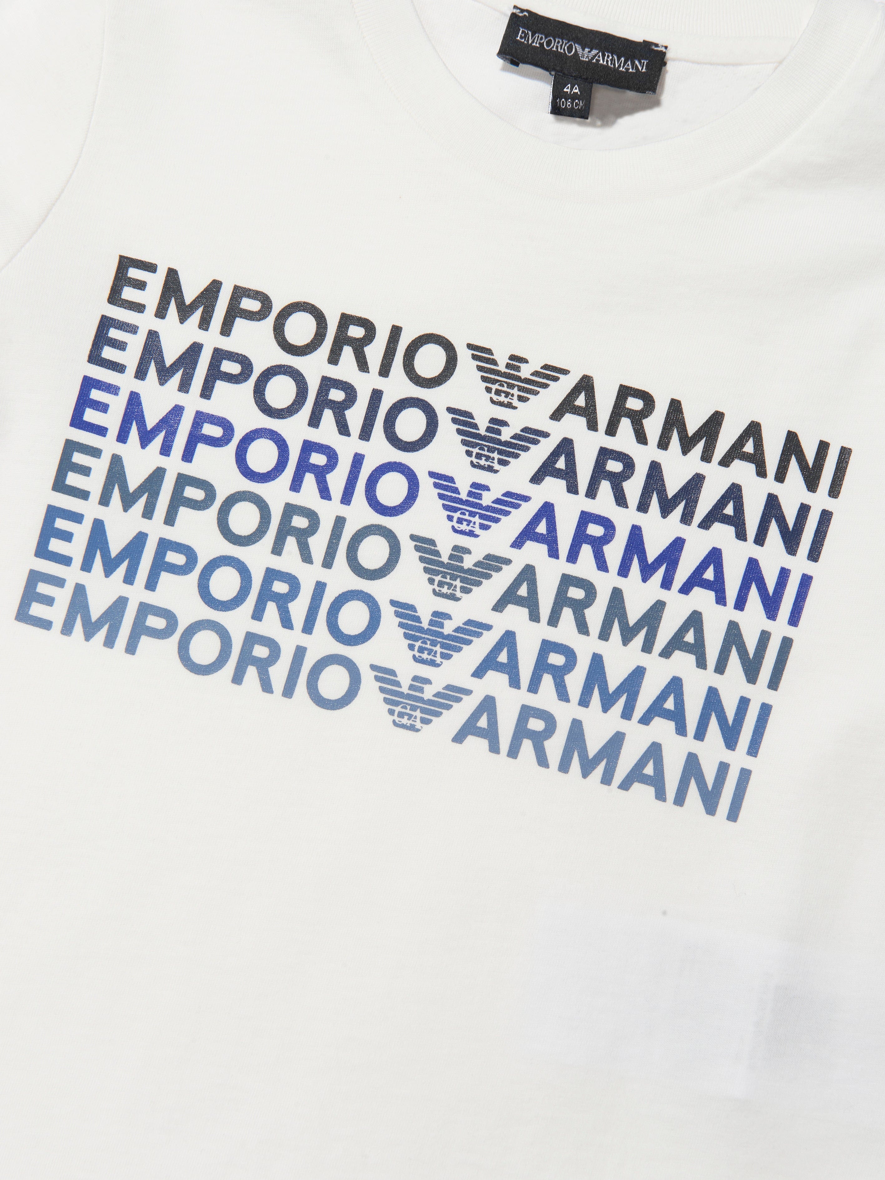 Emporio Armani Boys Long Sleeve Logo Print T-Shirt