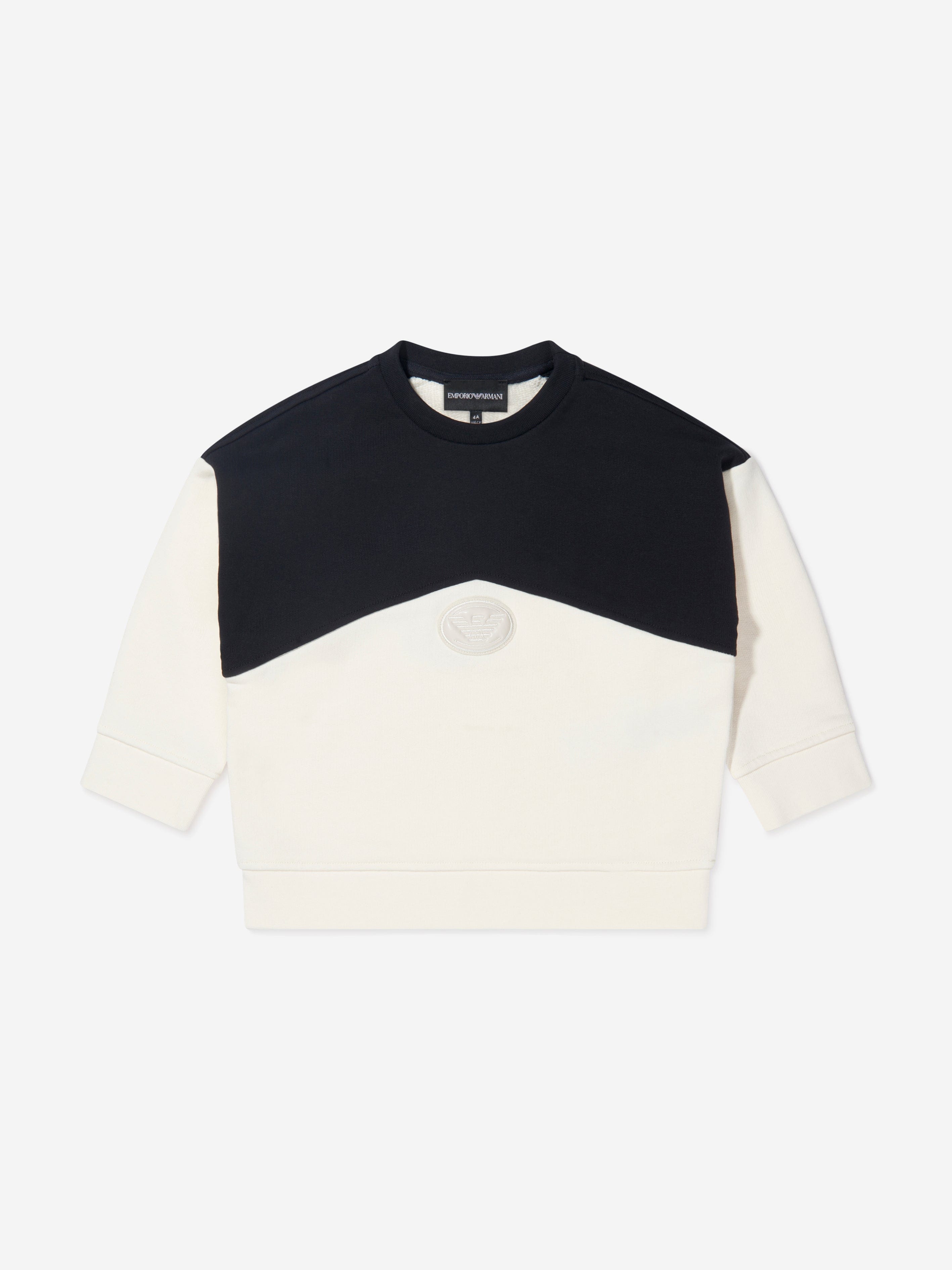 Emporio Armani Boys Colourblock Logo Sweatshirt