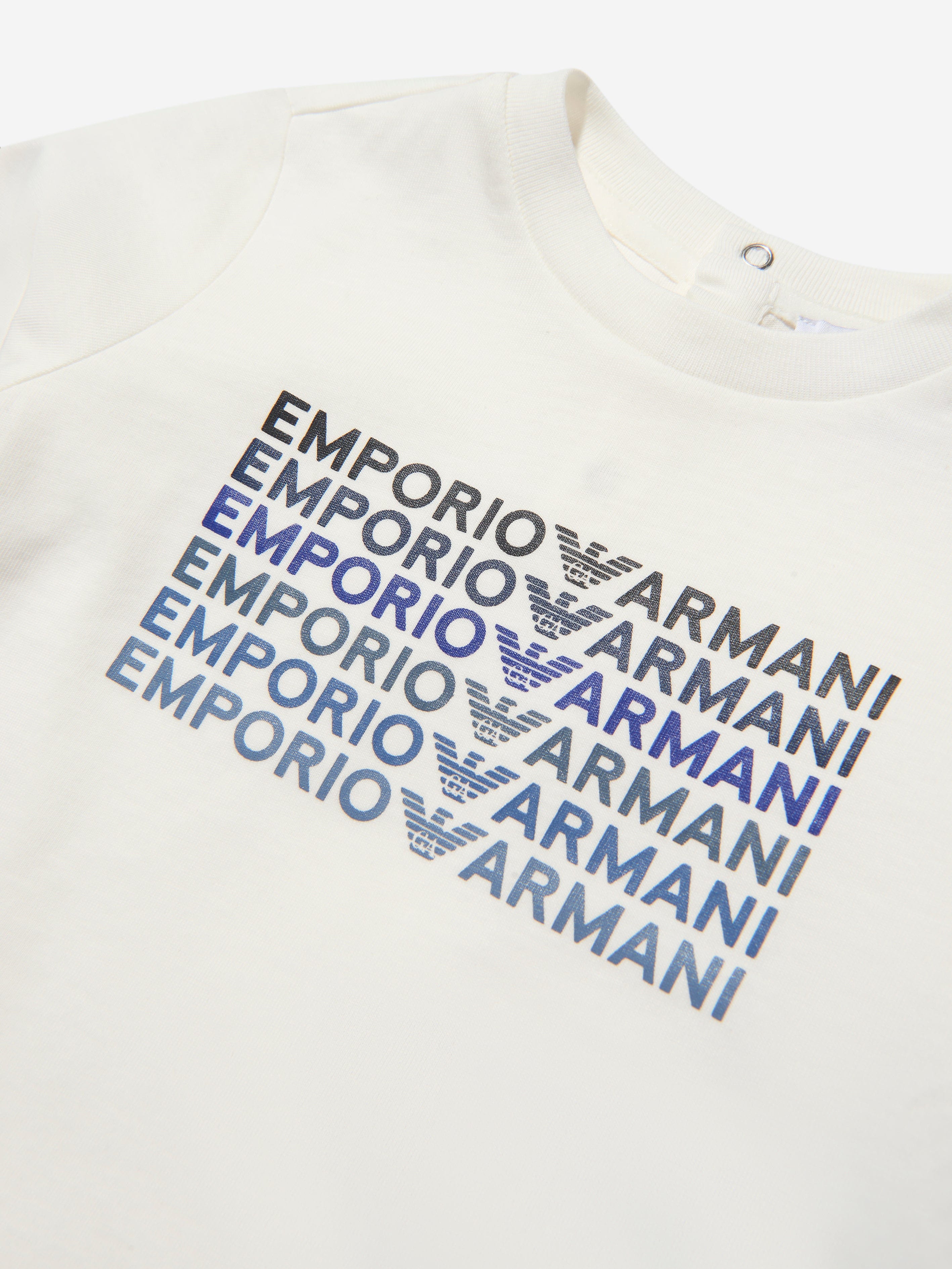 Emporio Armani Baby Boys Long Sleeve Logo T-Shirt