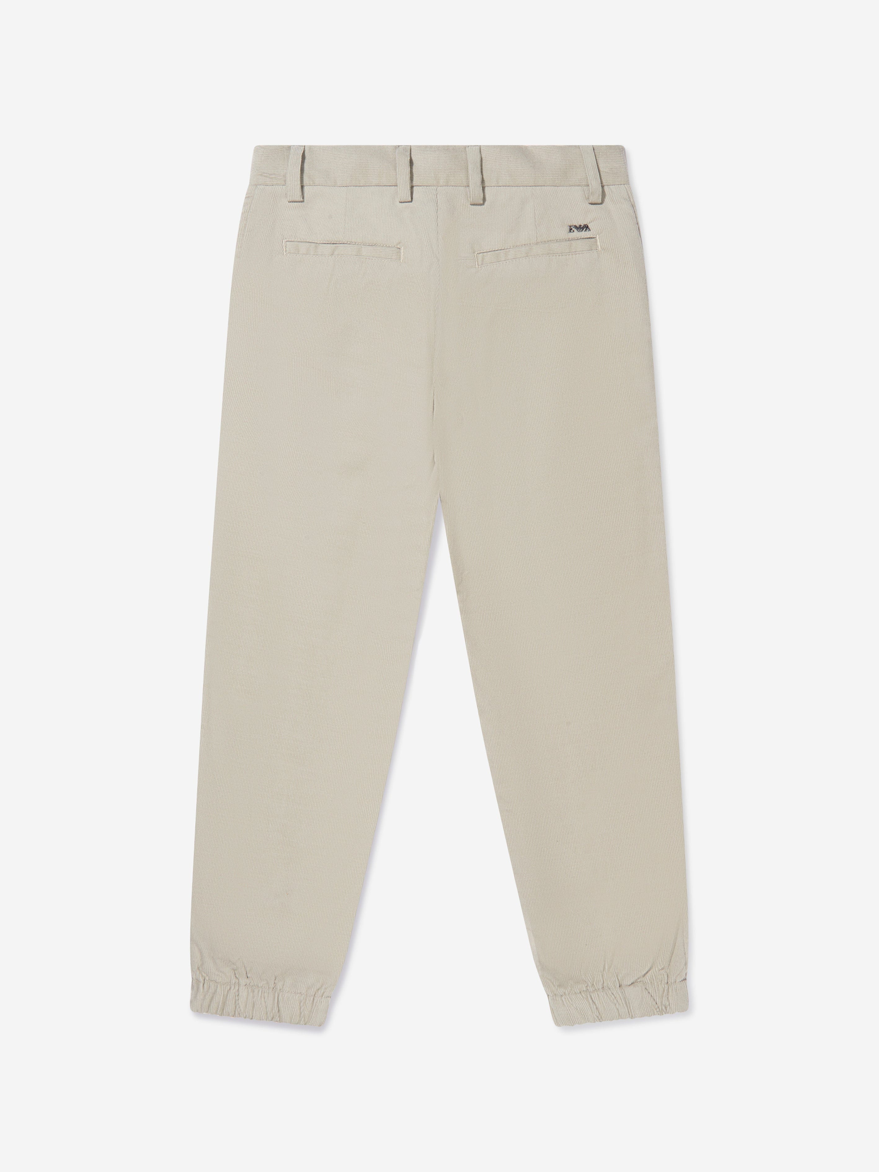 Emporio Armani Boys Corduroy Branded Trousers