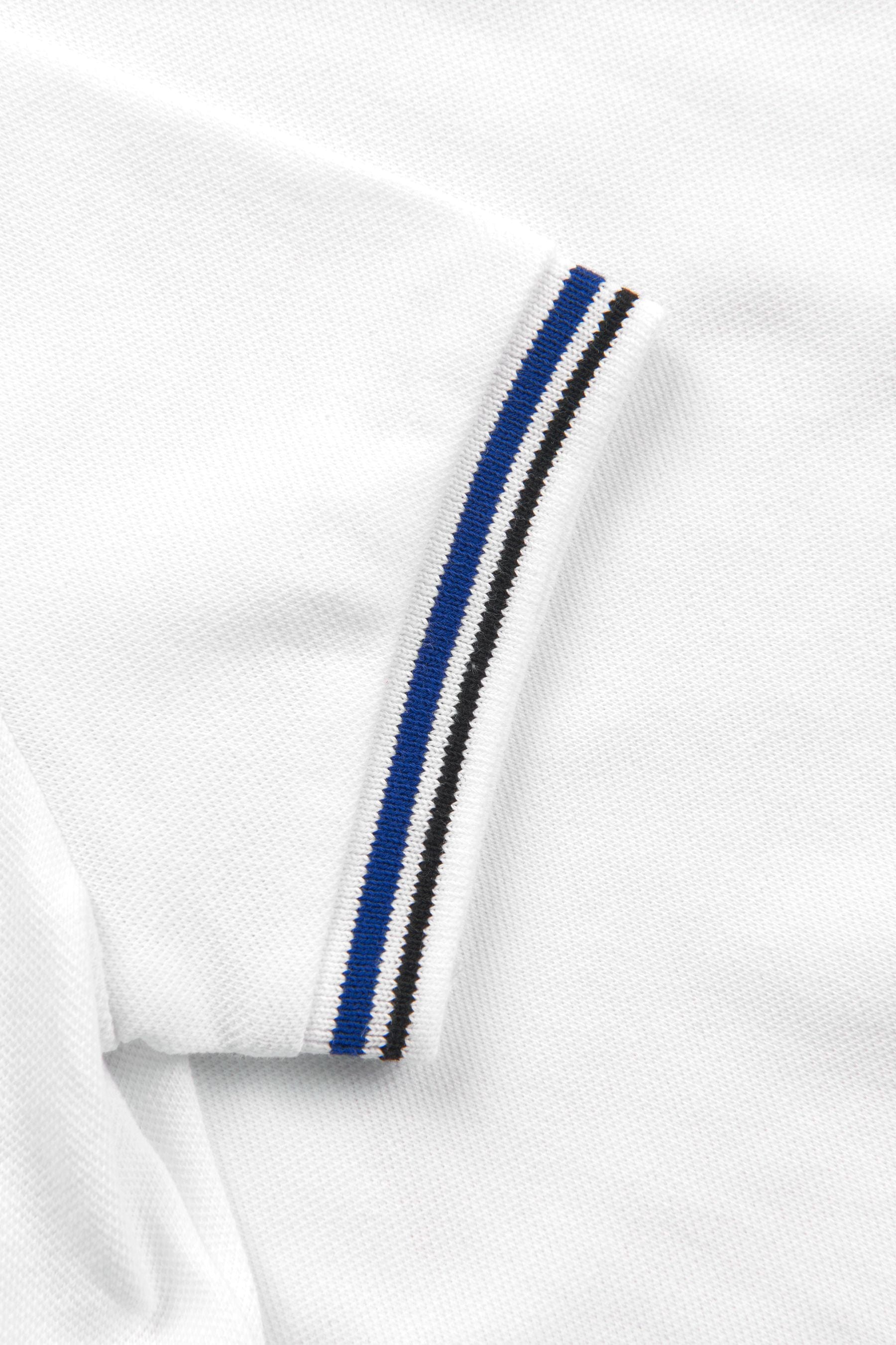 Emporio Armani Baby Boys Logo Polo Shirt In White